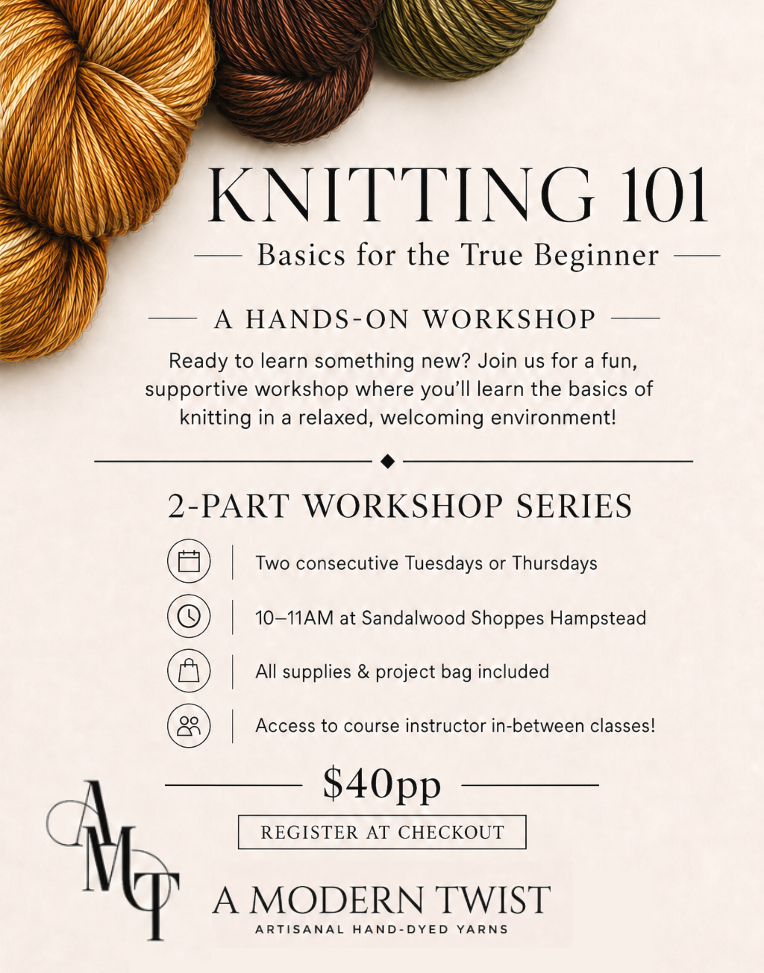 Knitting 101 Fall Edition!