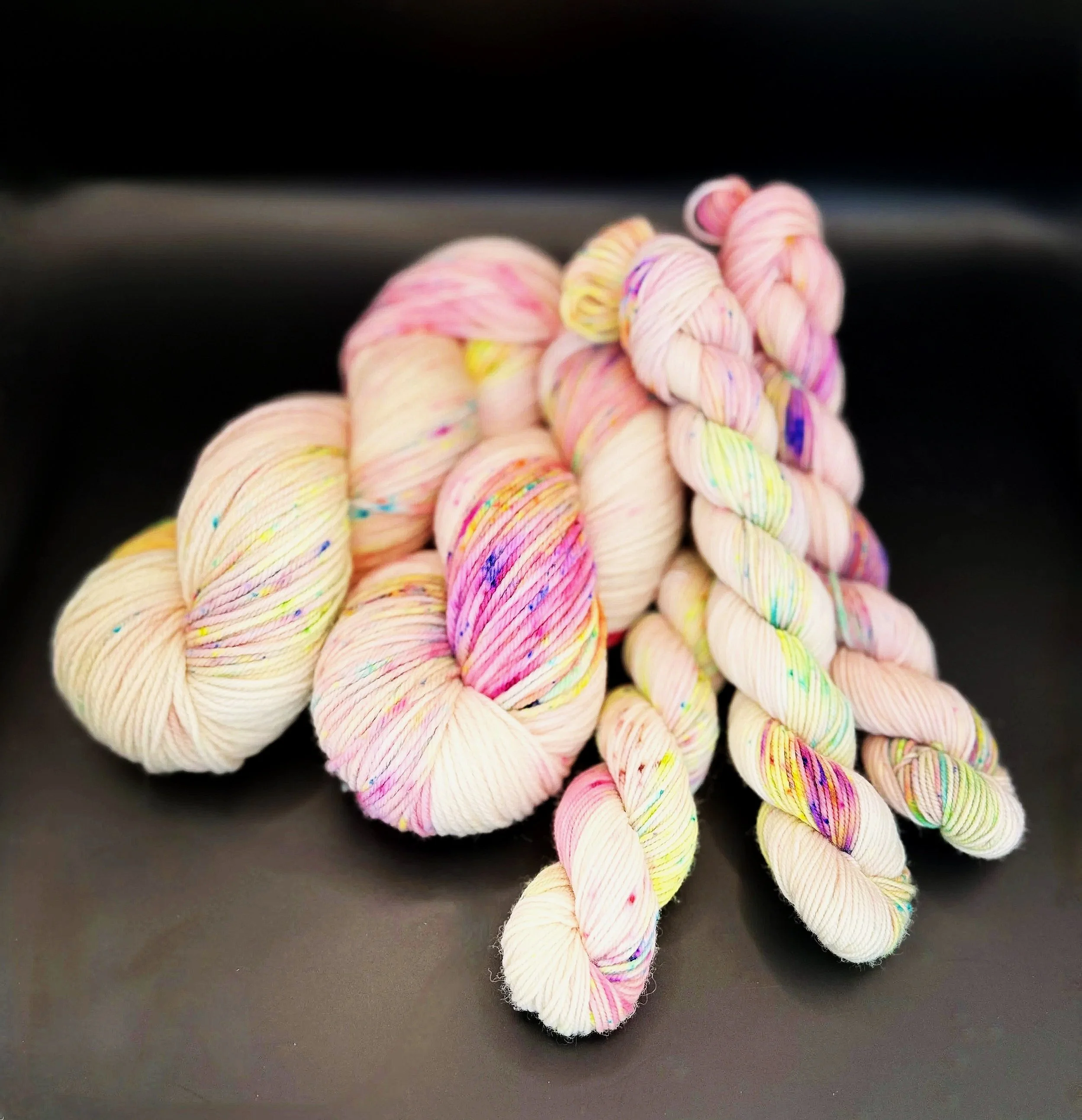 Local yarn shop selling hand dyed yarns in Hampstead, North Carolina.
