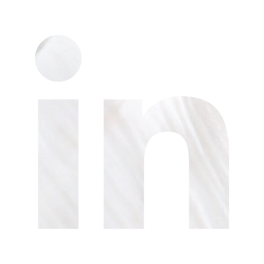 Linkedin icon with a marbled overlay.