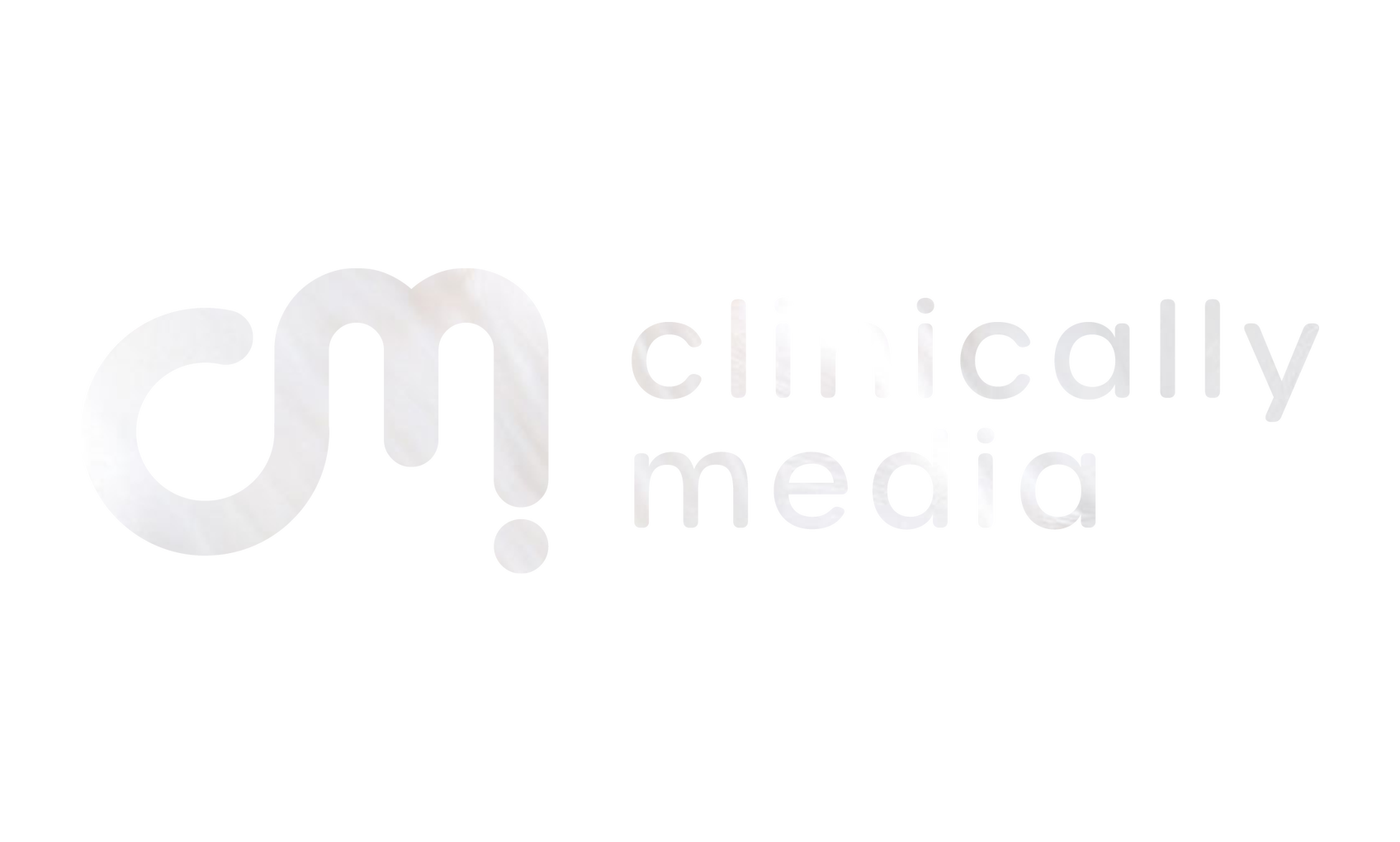 Clinically Media logo with a marbled overlay.