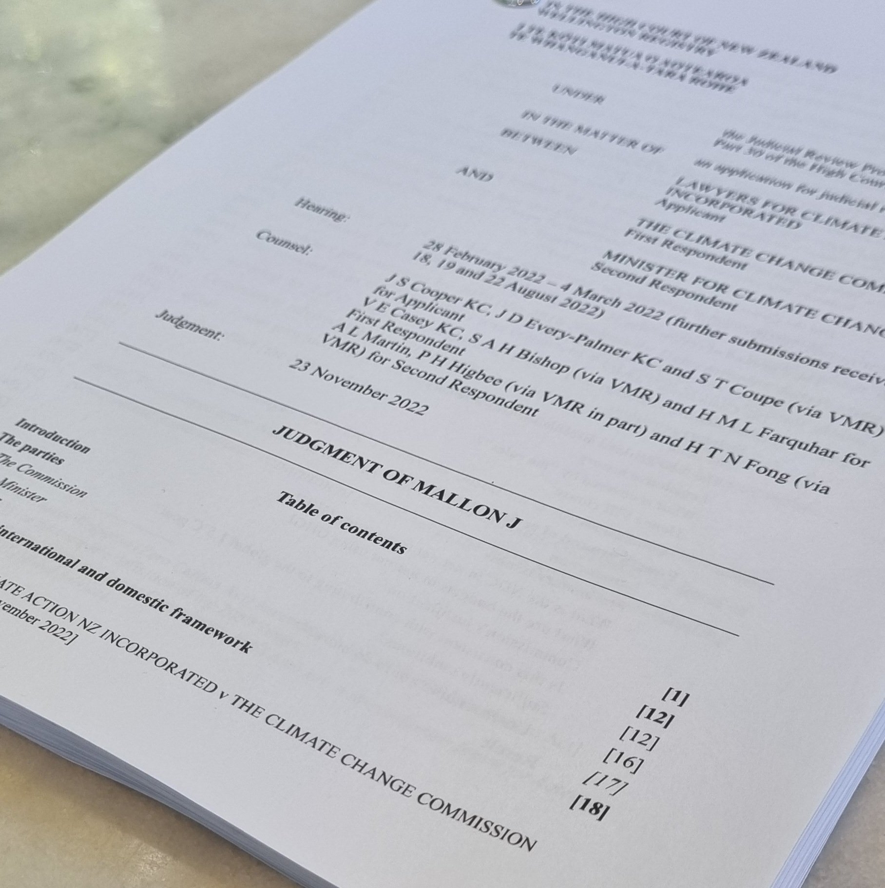 LCANZI v CCC judgment - member update