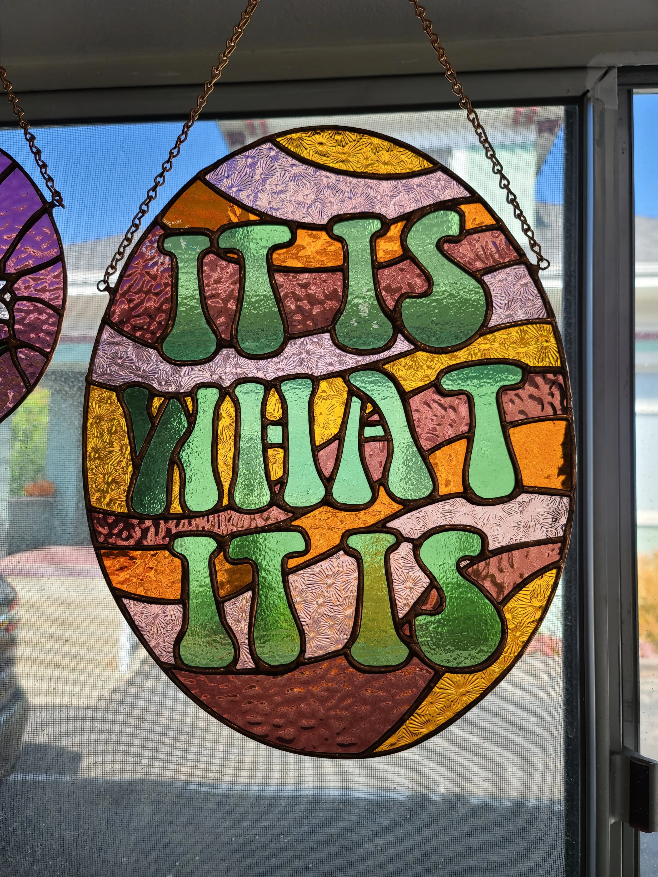 'It Is What It Is' Stained Glass