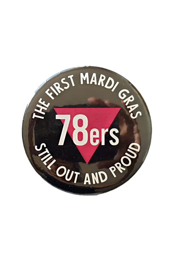 78ers Still Out and Proud badge