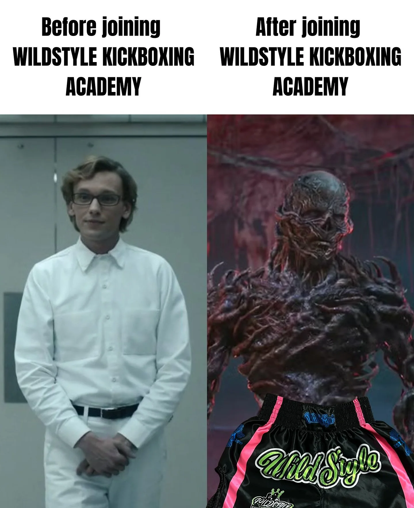 Kickboxing does things to you.

Comment ME to find out. 👊🔥

#kickboxing #combatsports #strangerthingsvibes #theupsidedown #wildstyle