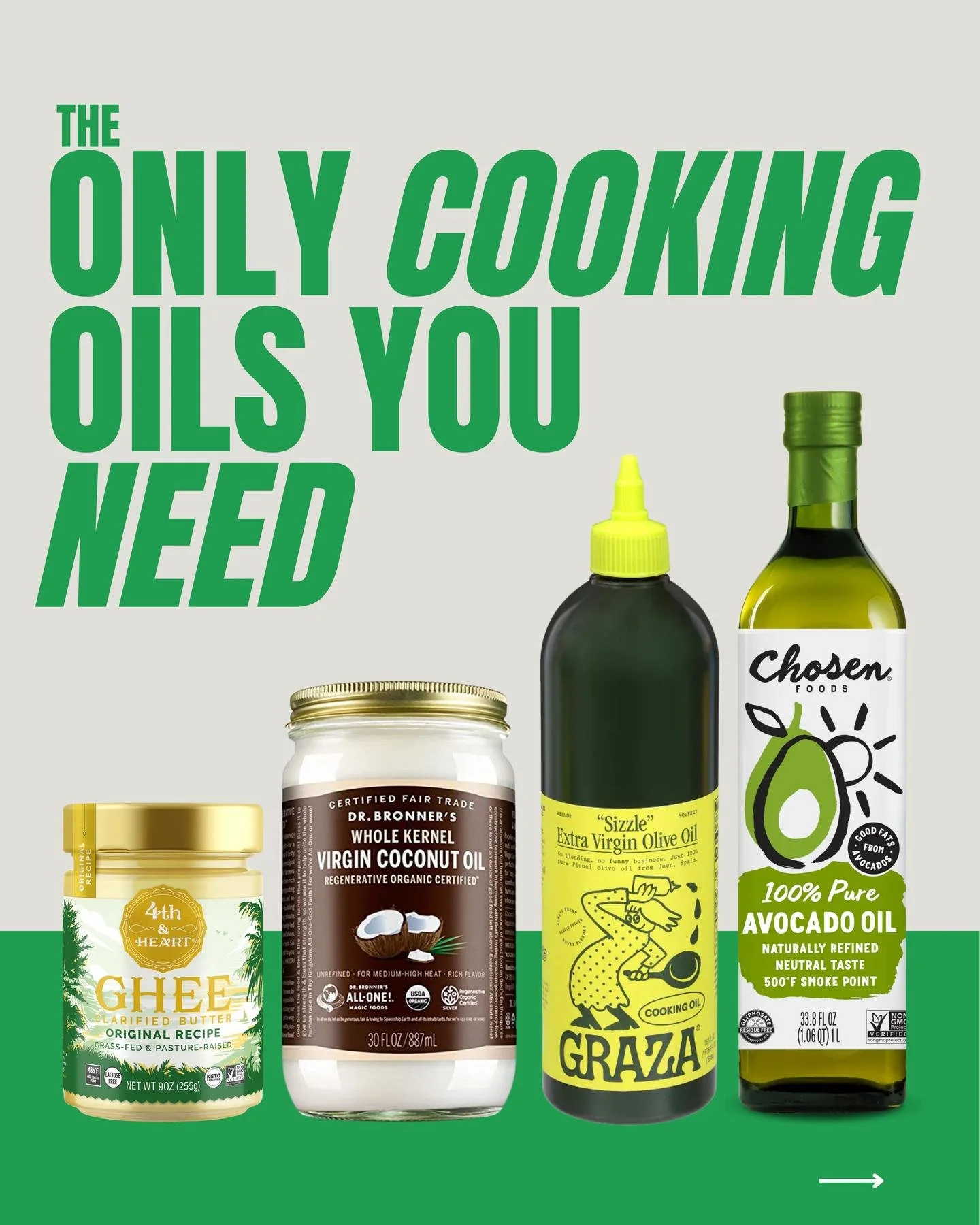 WE'RE ALL WILD HERE 💪

"Which oils should I be cooking with?"

We get asked this all the time&mdash;and honestly, we love it. It means our members are taking ownership of how they fuel their bodies. They're not just showing up to train har