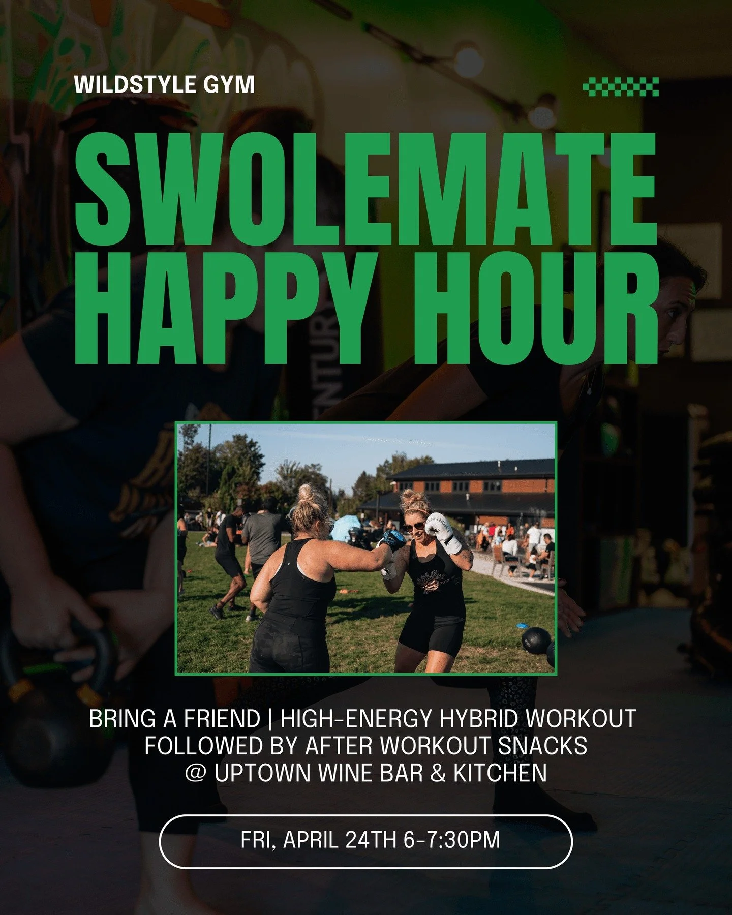 WE'RE ALL WILD HERE.

Most people think you need to choose between training hard and having a social life. They're wrong.

✓ Train harder when you've got your people next to you
✓ Community that pushes you AND shows up for you
✓ Hybrid workout that c