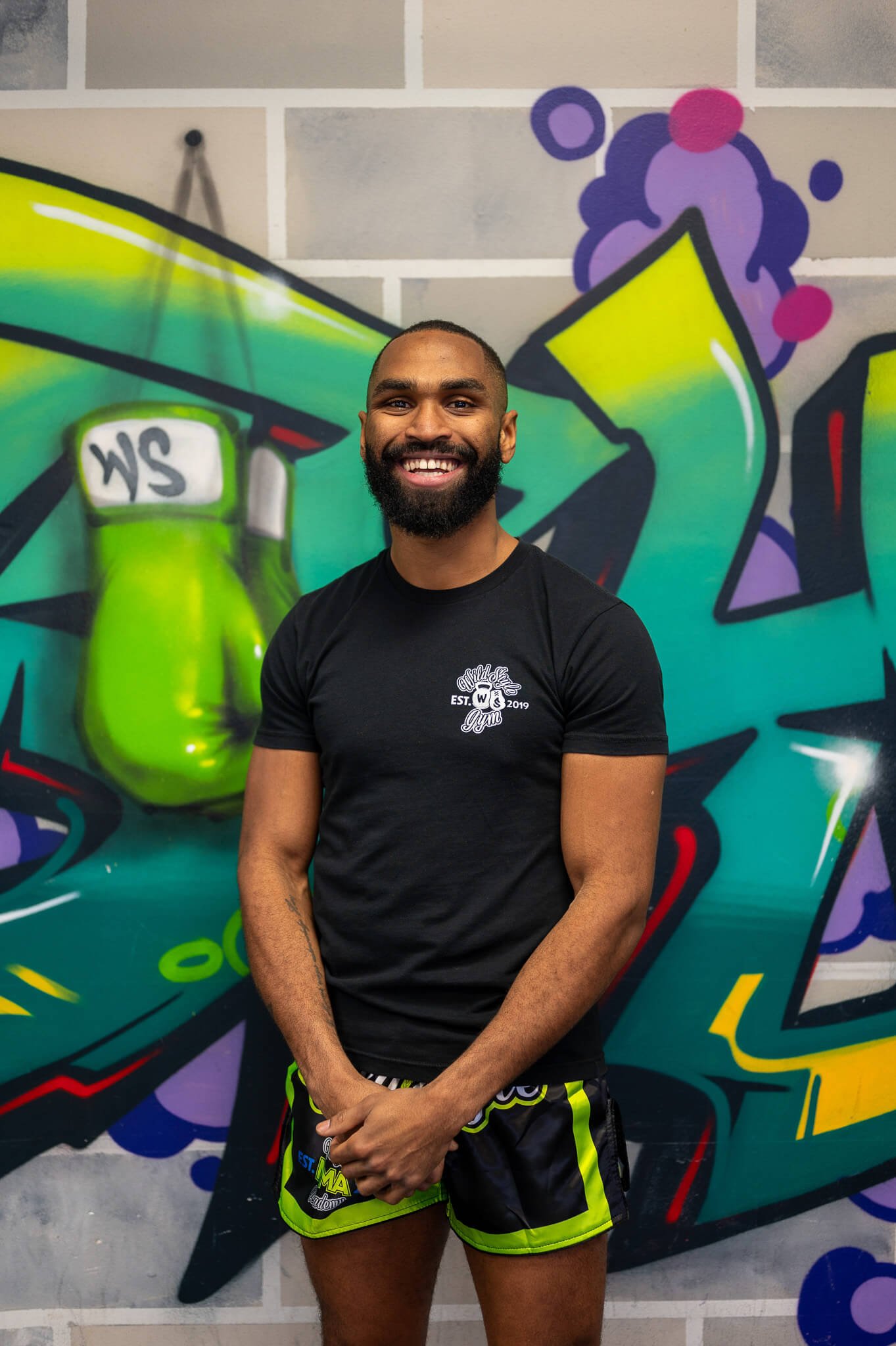 Coach Joey at WildStyle Gym in Snohomish, WA, representing experienced kickboxing and fitness instruction.