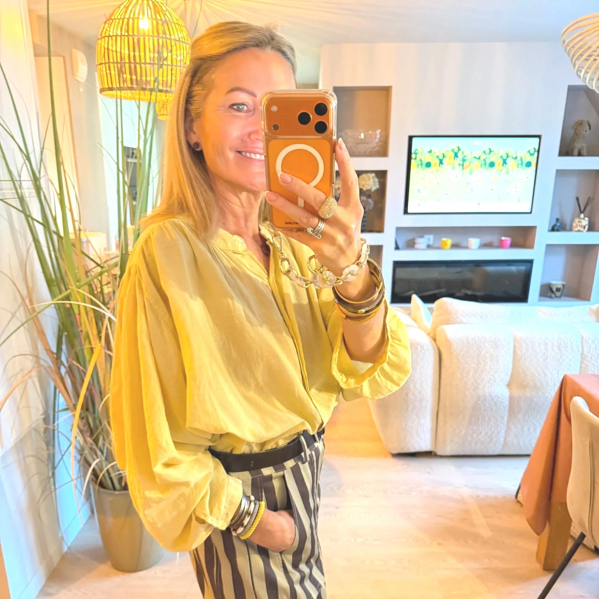Chemise Mona – Jaune maïs