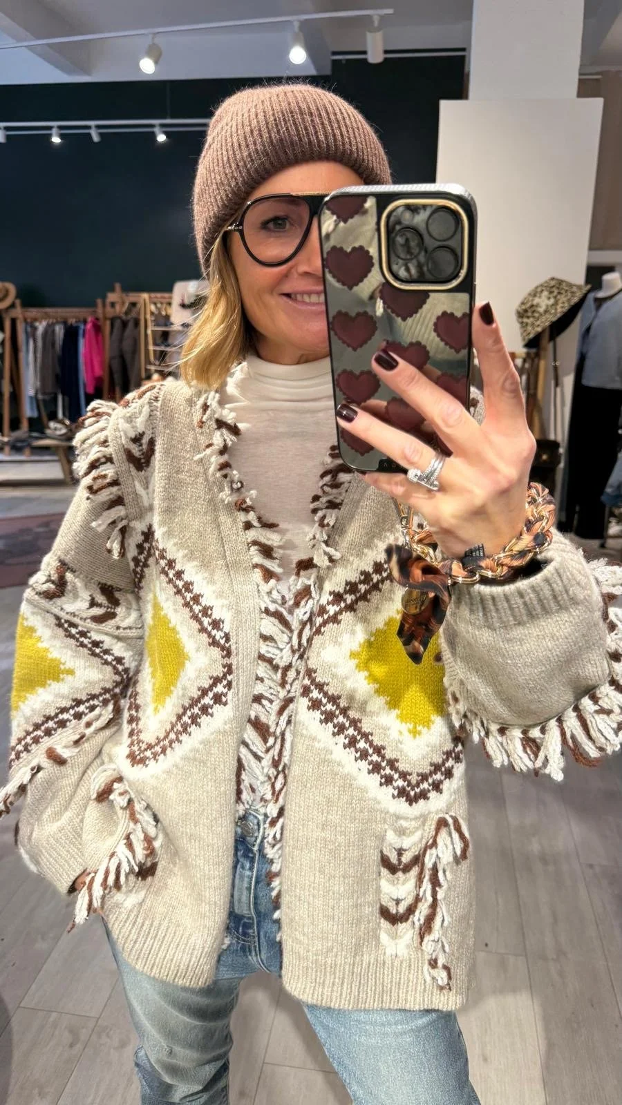 Gilet / veste laine, inspiration Maje