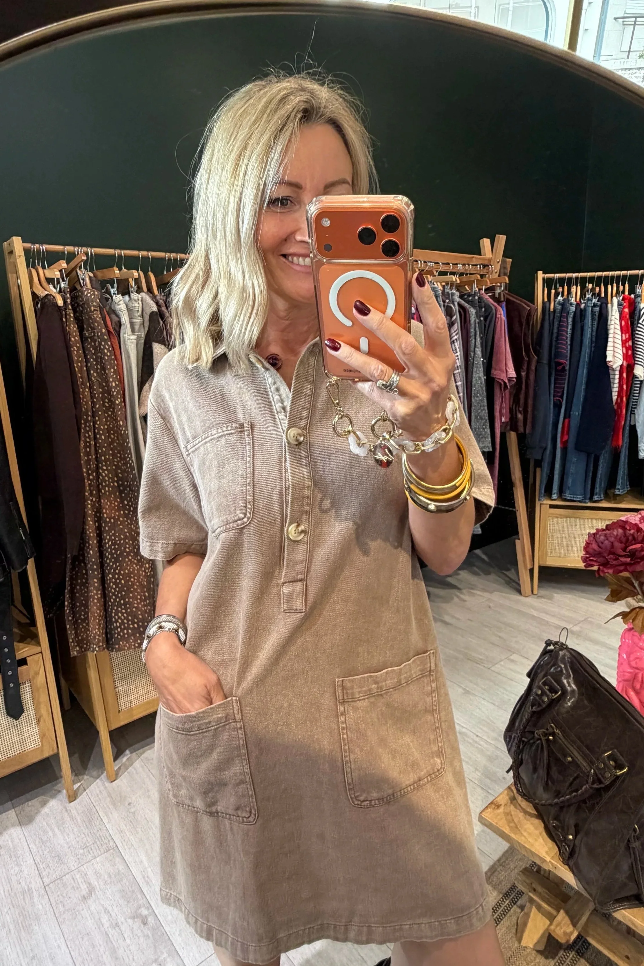 Robe Baya – Moka washé