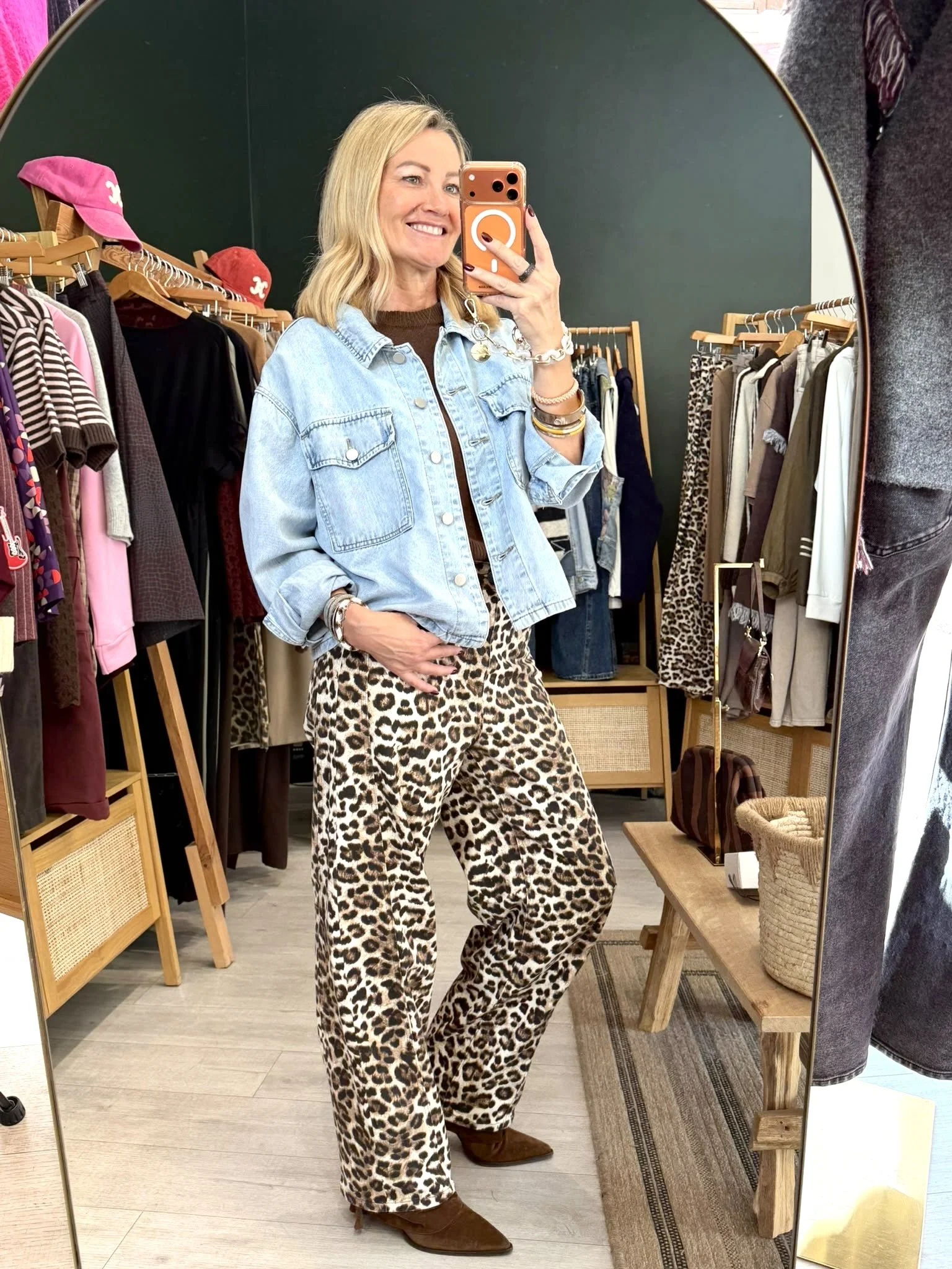 Veste Gaya – Denim bleu clair coupe courte