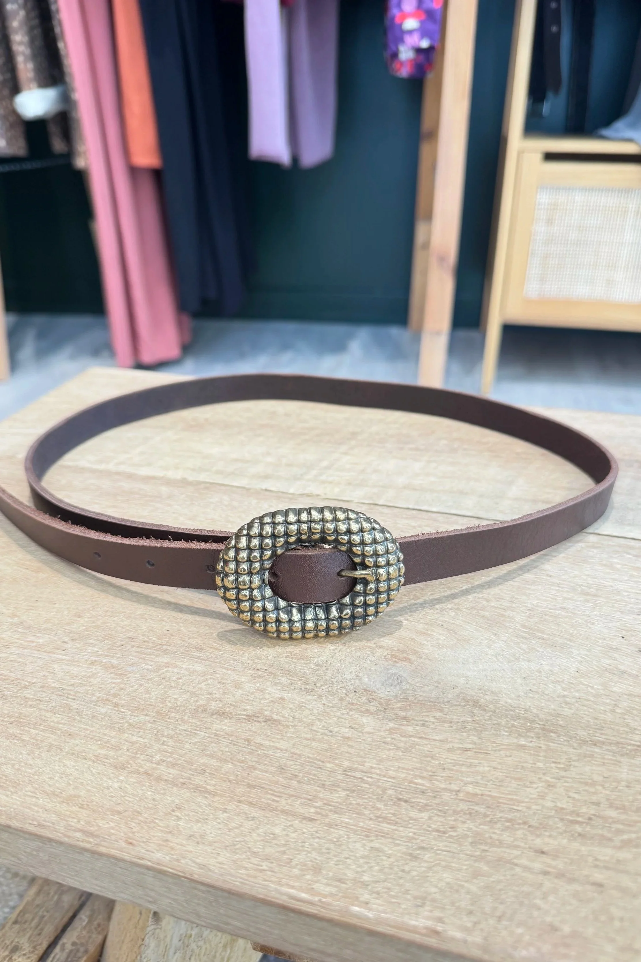 🤎 Ceinture Mia – Chocolat