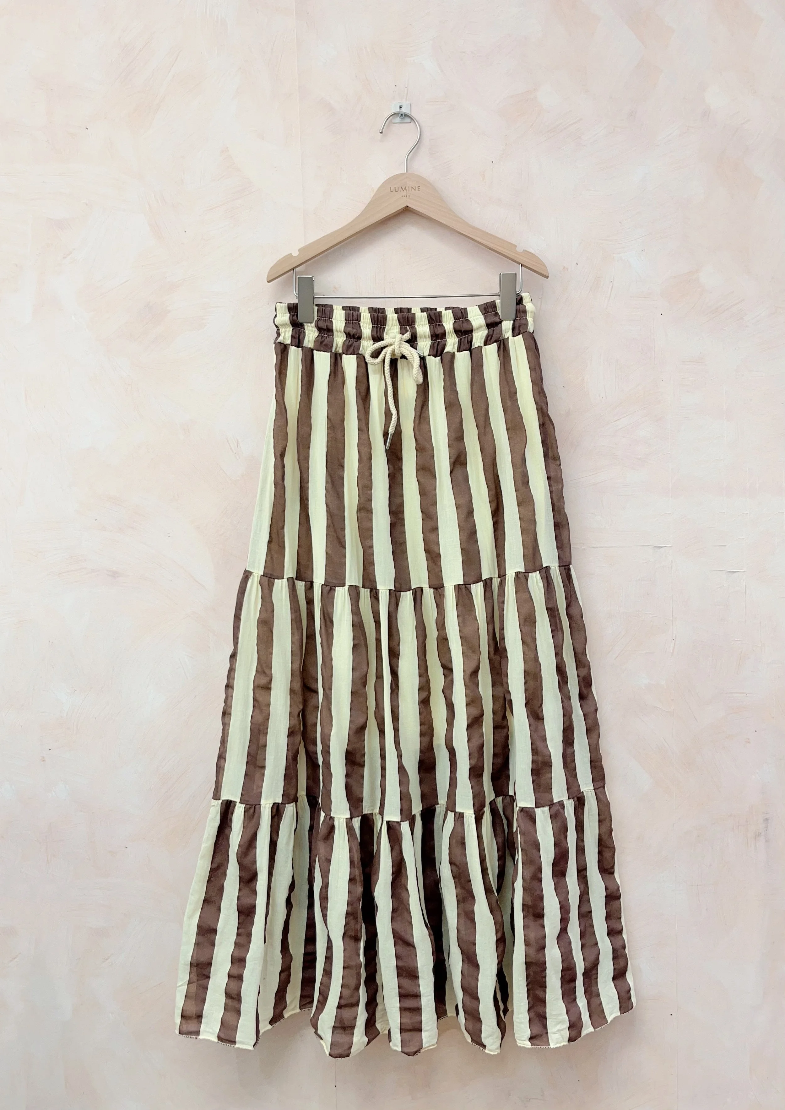 JUPE BERTIE – jupe longue femme coton rayée, fluide et confortable