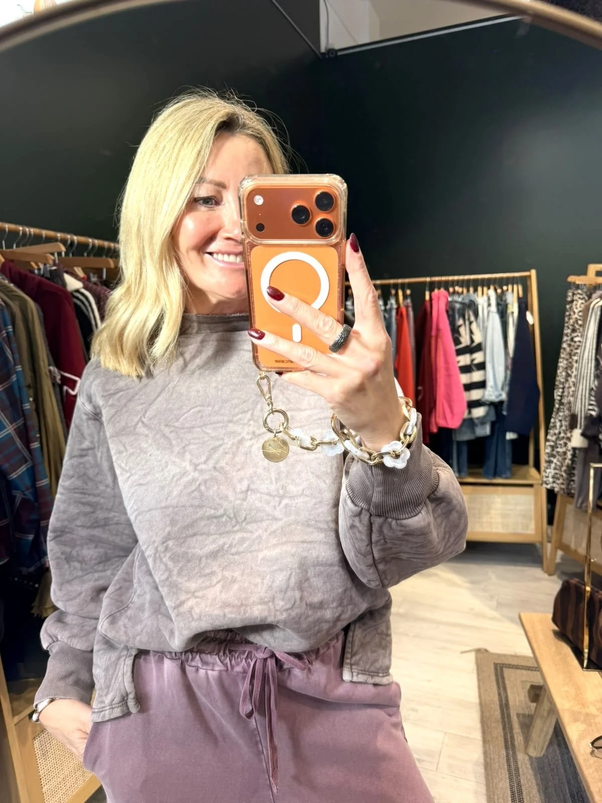 Pull Manon – Taupe délavé effet vintage