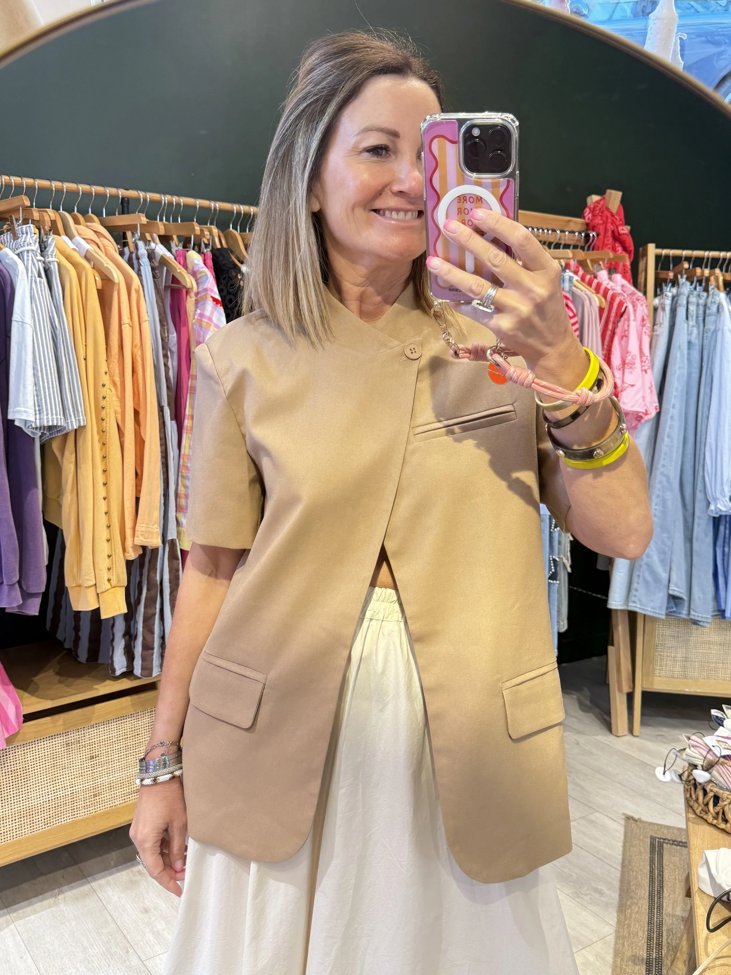 Veste Paola en lin doublée