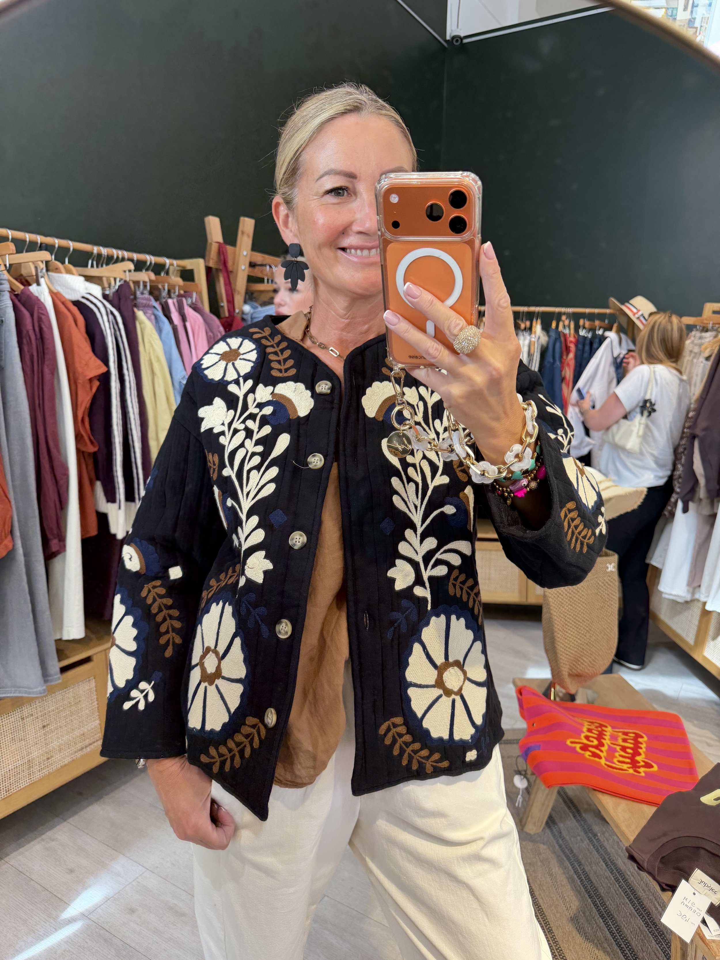 Veste Maja – Noir brodé