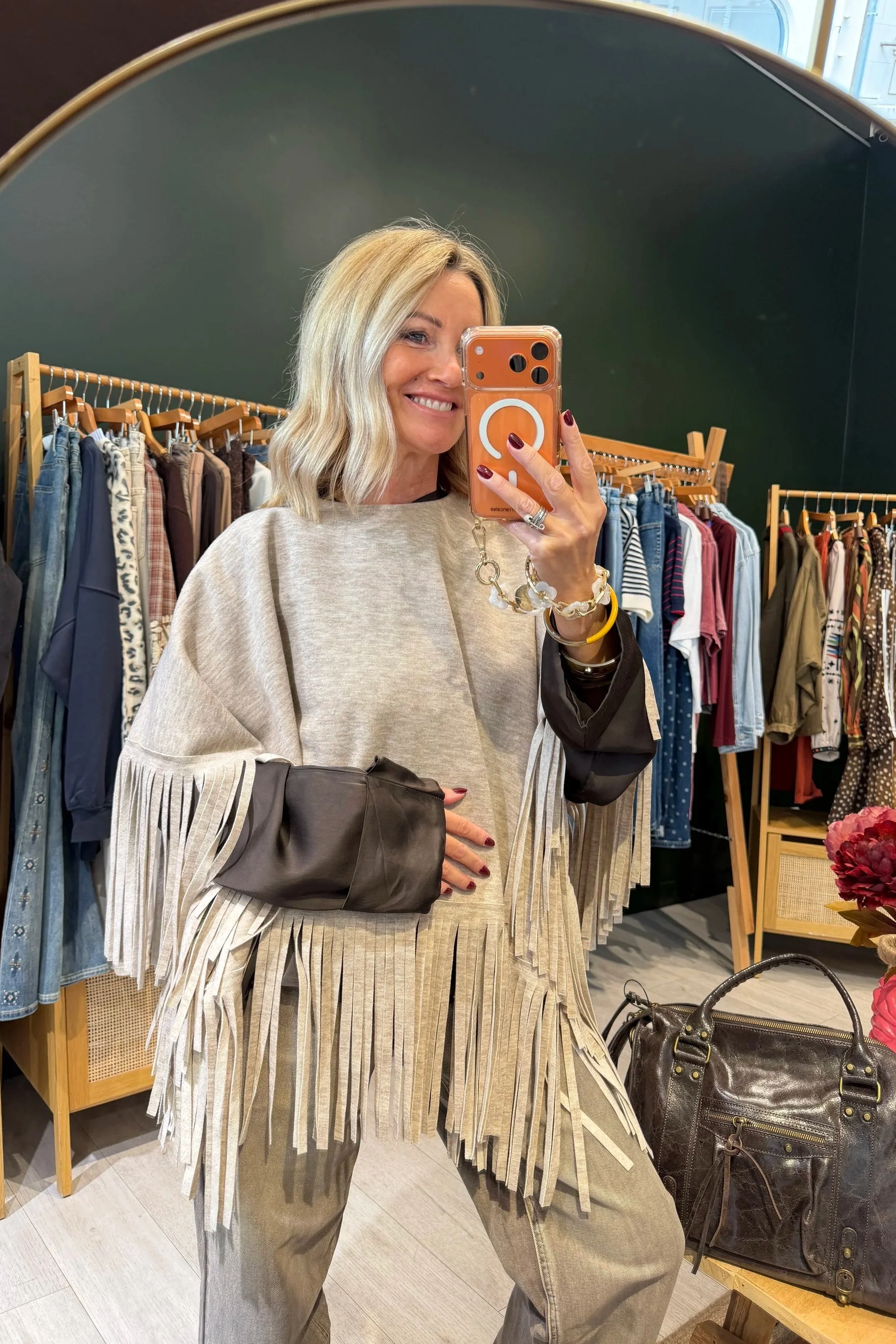 Poncho Mahé – Beige ✨