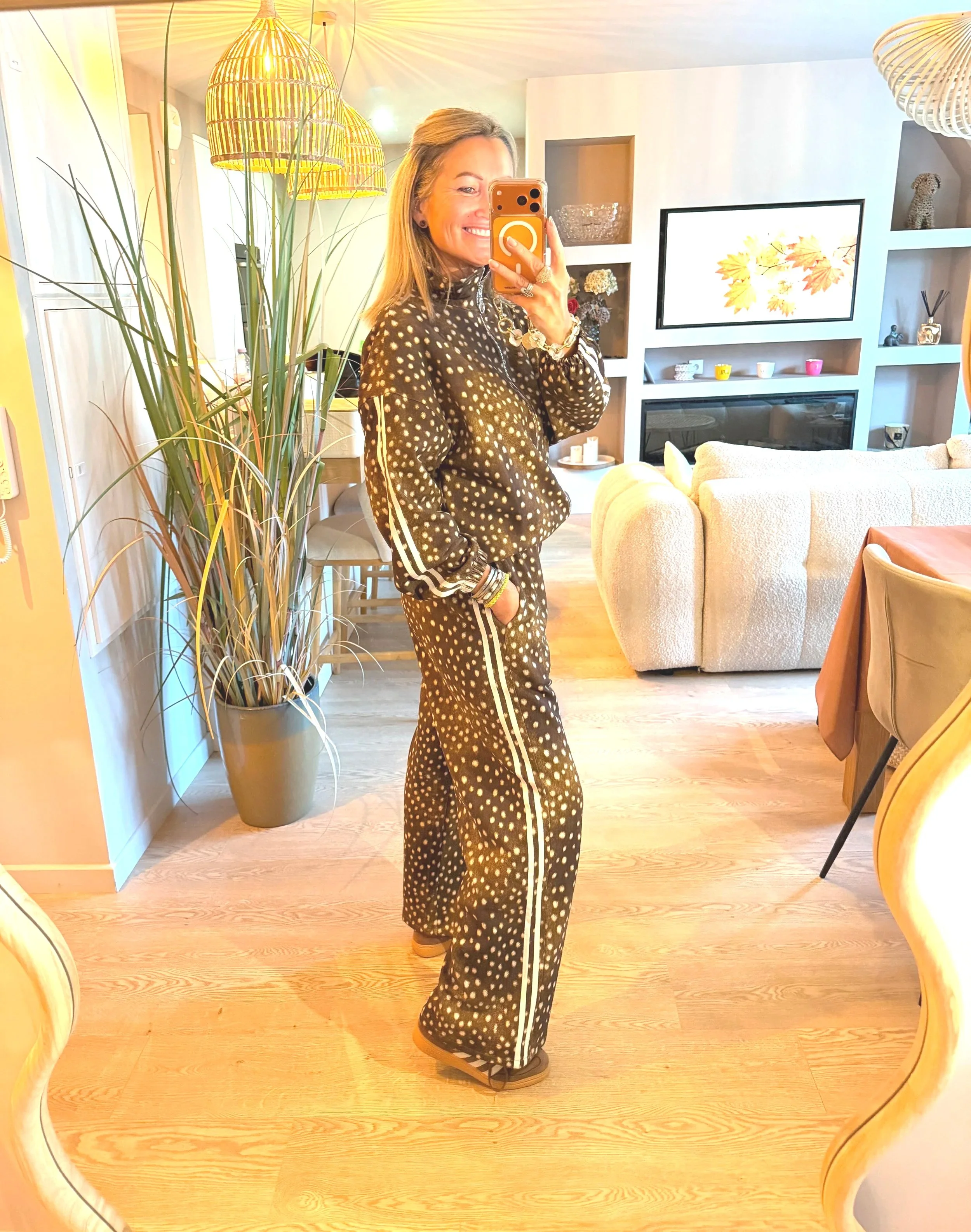 Pantalon Bambi – imprimé chocolat 🤎