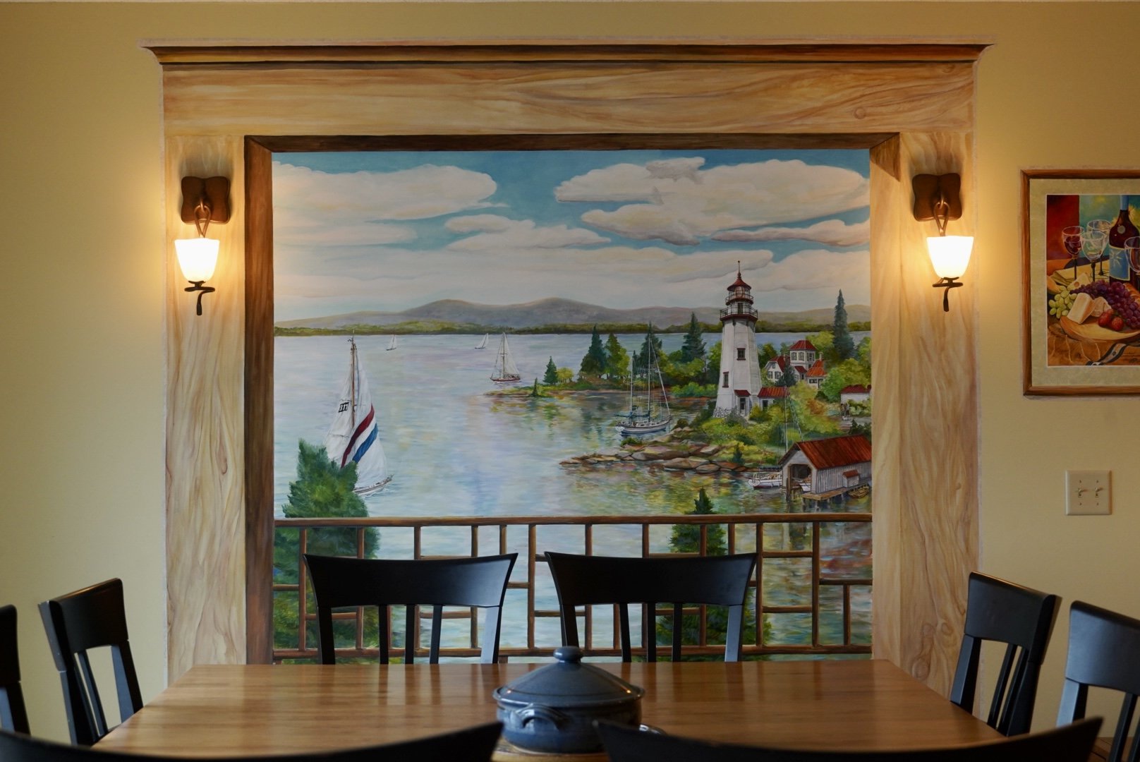 Local Art on Dining Room Wall