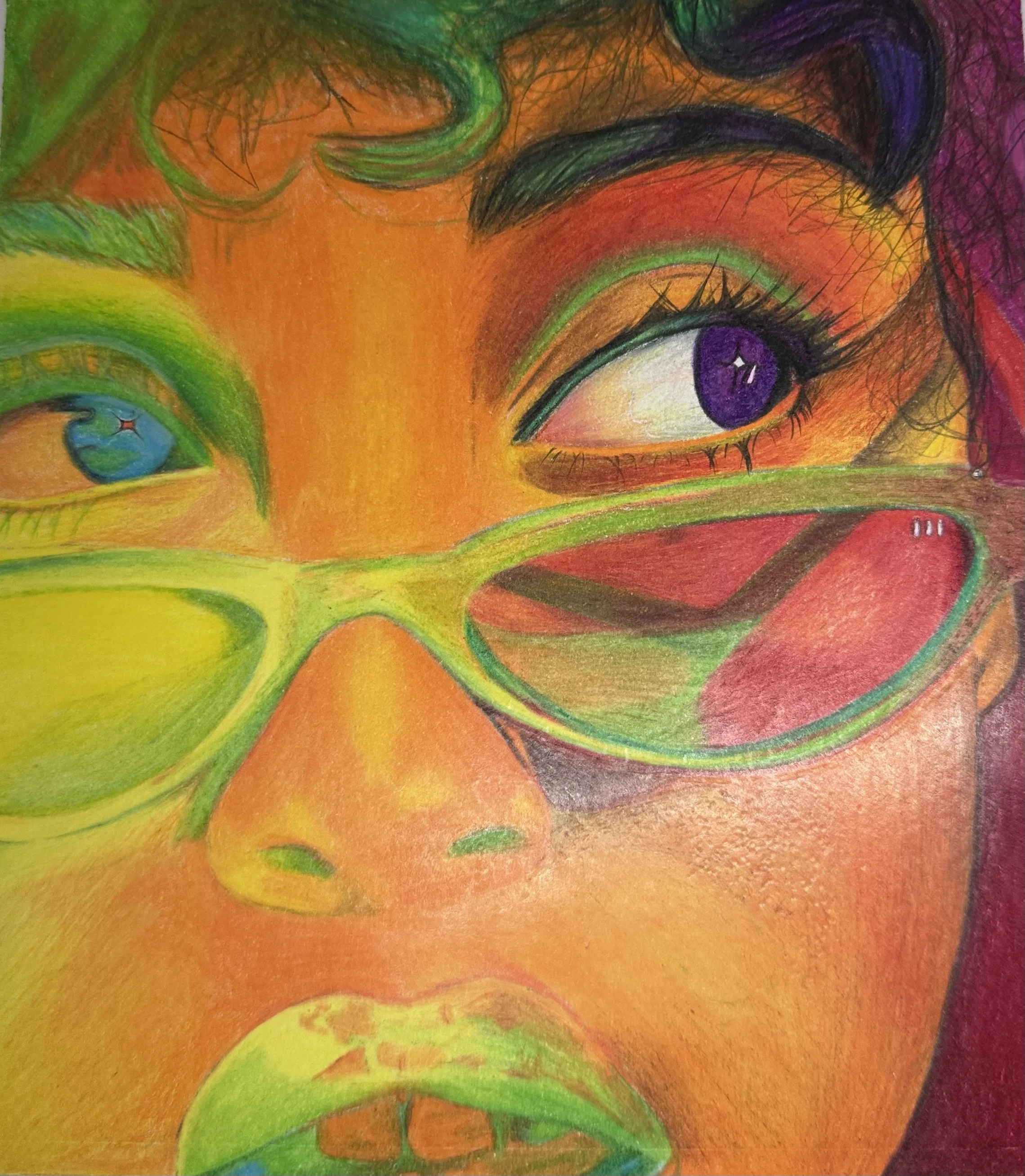 Chromatic Identity: Creations in Colored Pencil and Charcoal