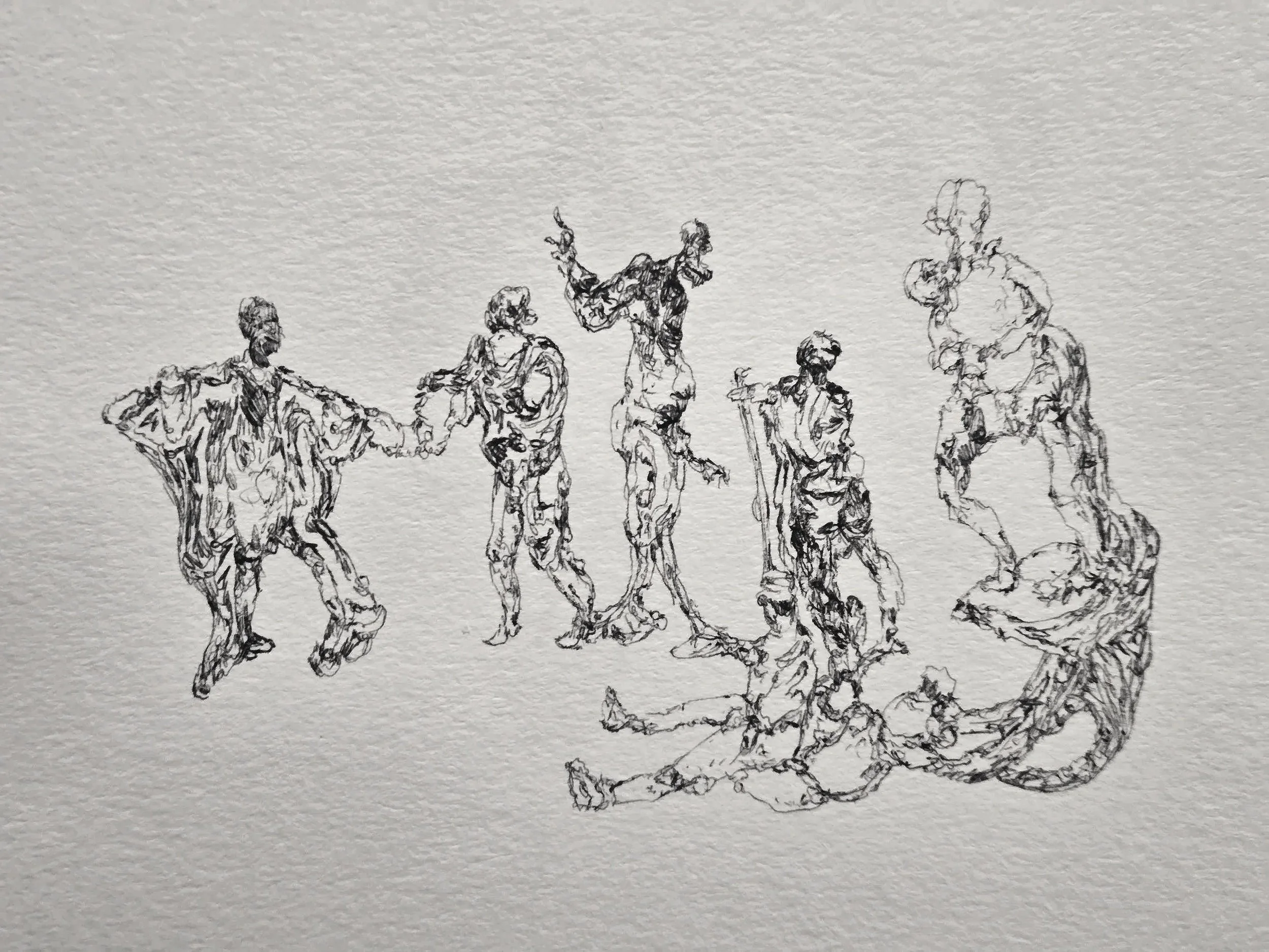 "Loose Spectacle 2" 2026. Ink on paper