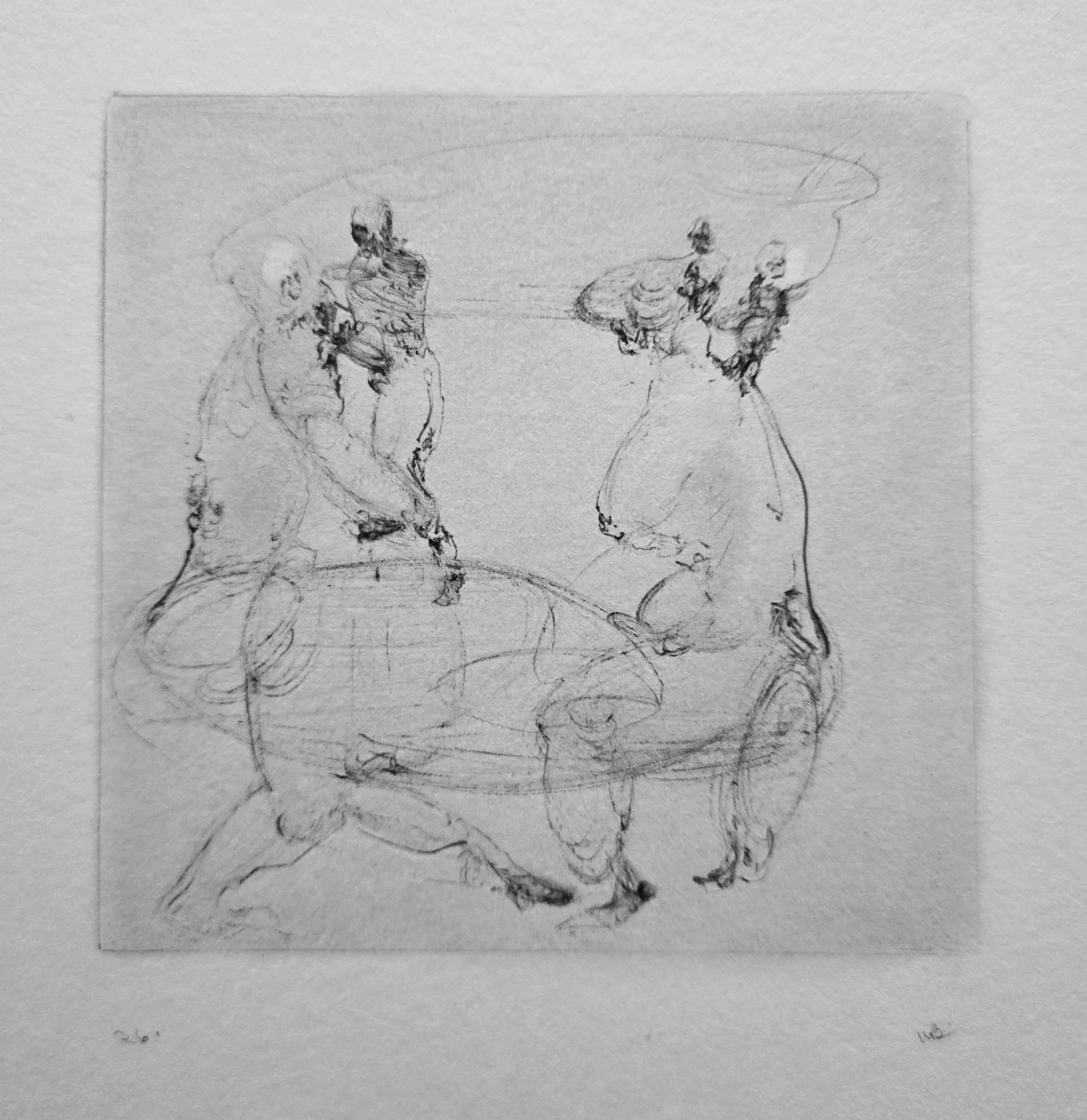 "Pests" 2026. Ink on paper