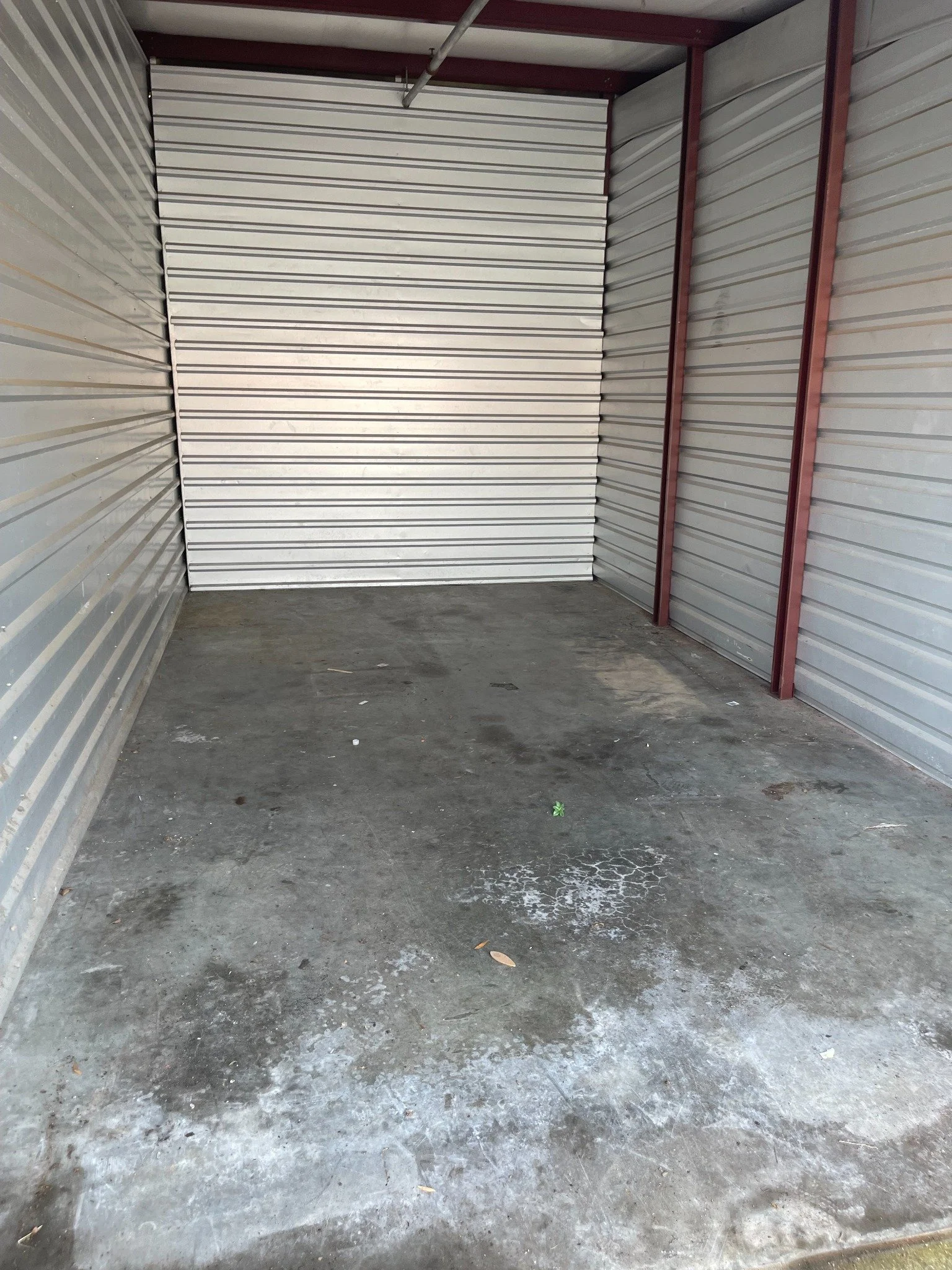Woodbridge storage unit cleanout — cleared unit after removal.