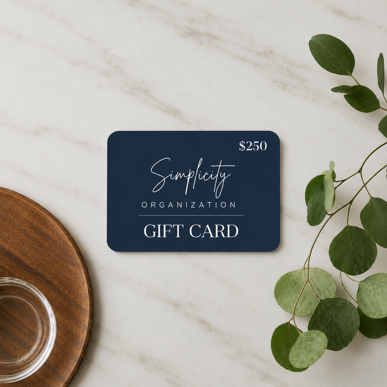 $250 Simplicity Organization Gift Card