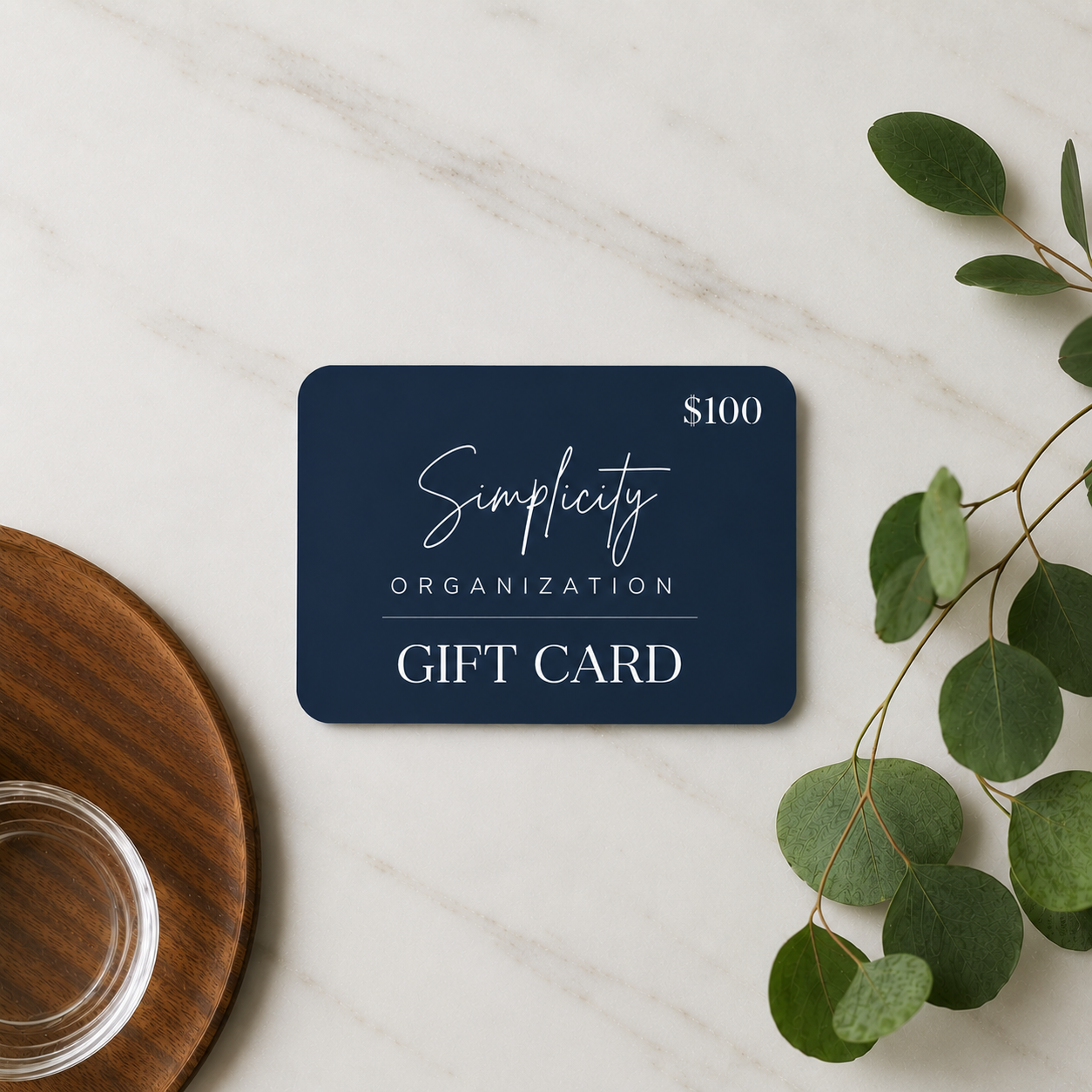 $100 Simplicity Organization Gift Card