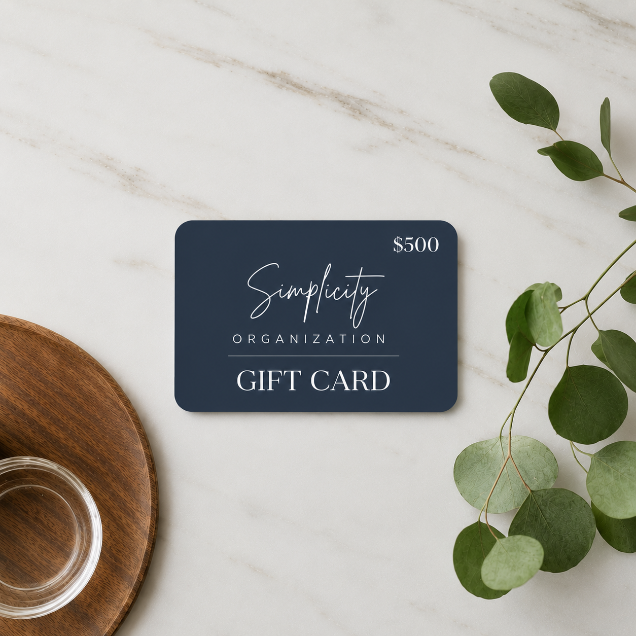 $500 Simplicity Organization Gift Card