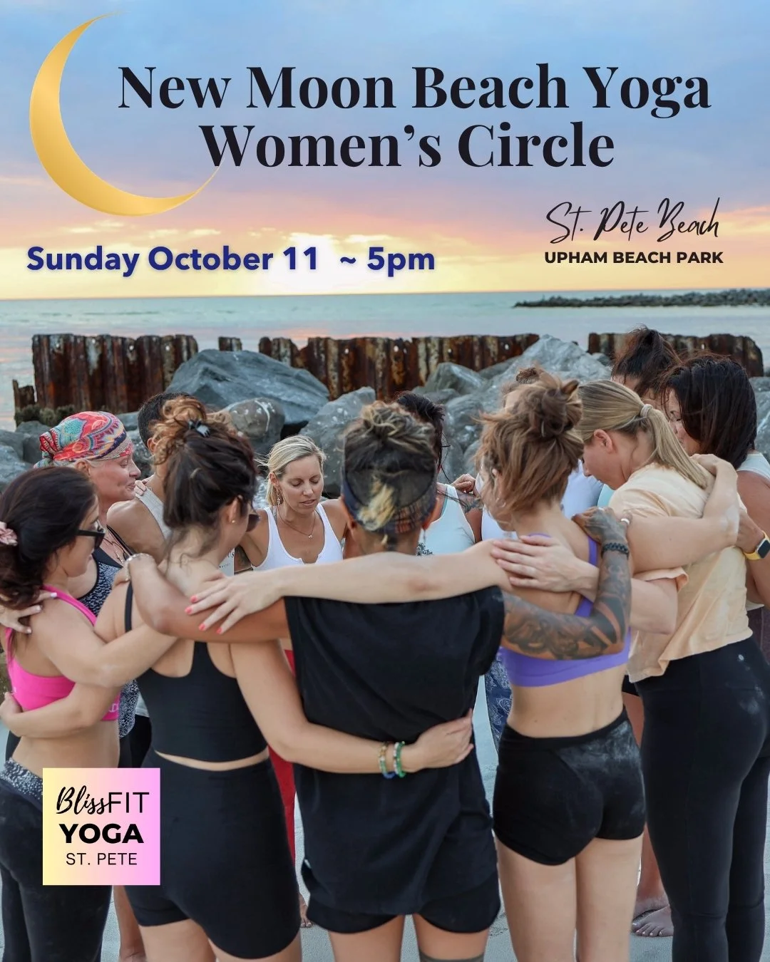 New Moon Womens Circle & Beach Yoga Gathering ~ 10.11.26