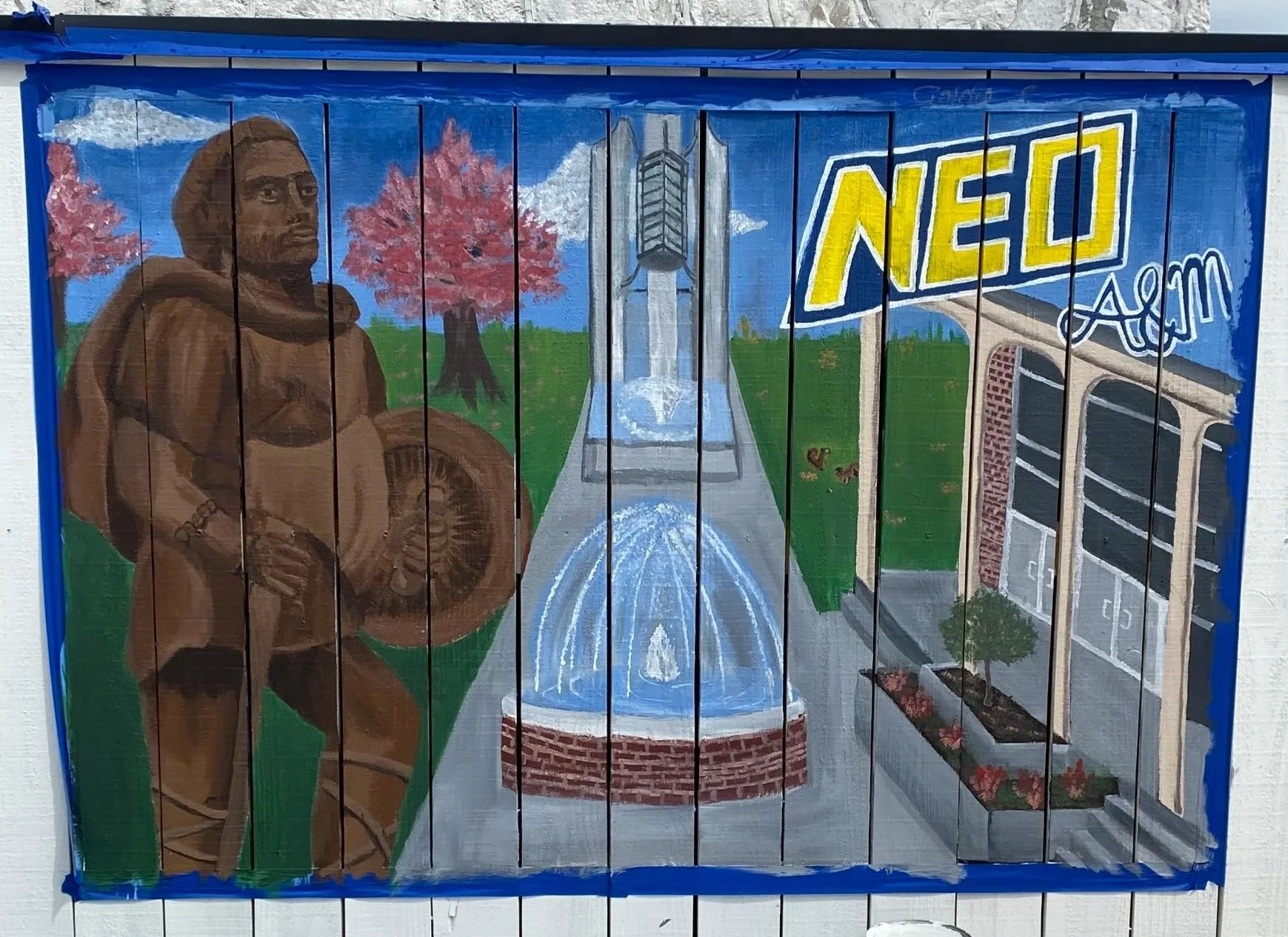 NEO Mural in Miami, Oklahoma by Goldie Snow