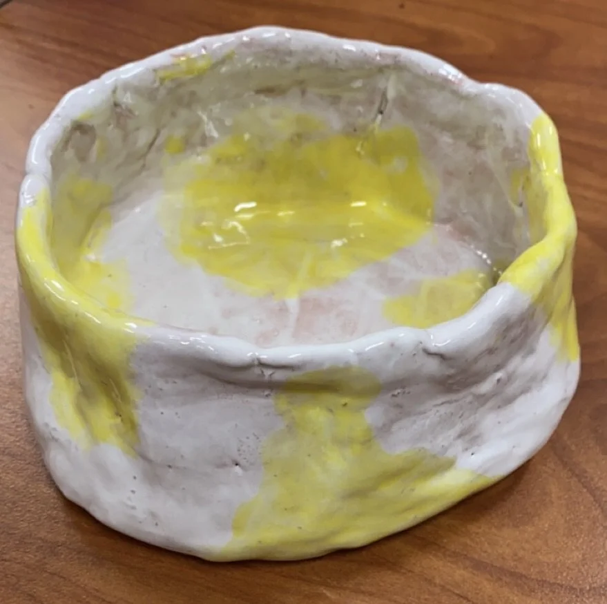Lemon Cow Bowl - Ceramic by Goldie Snow