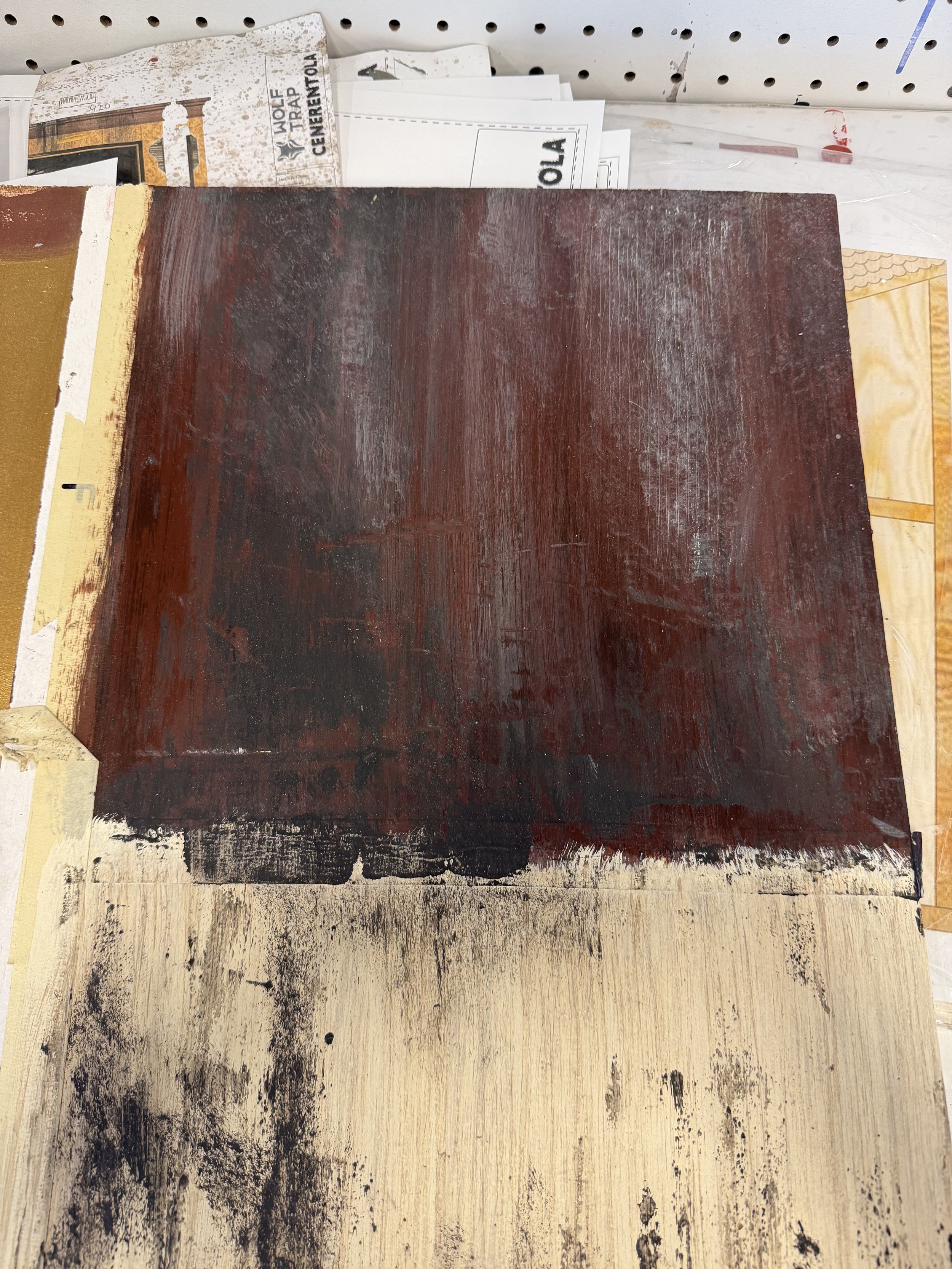 Walnut Sample with distressing