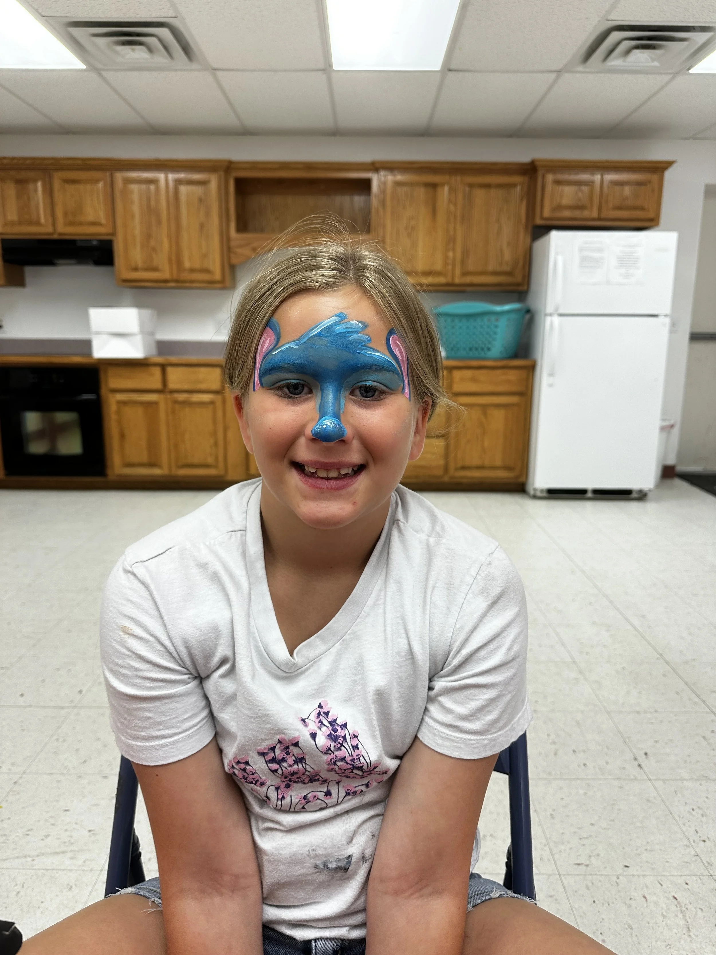 Stitch - Child's face-painting by Goldie Snow