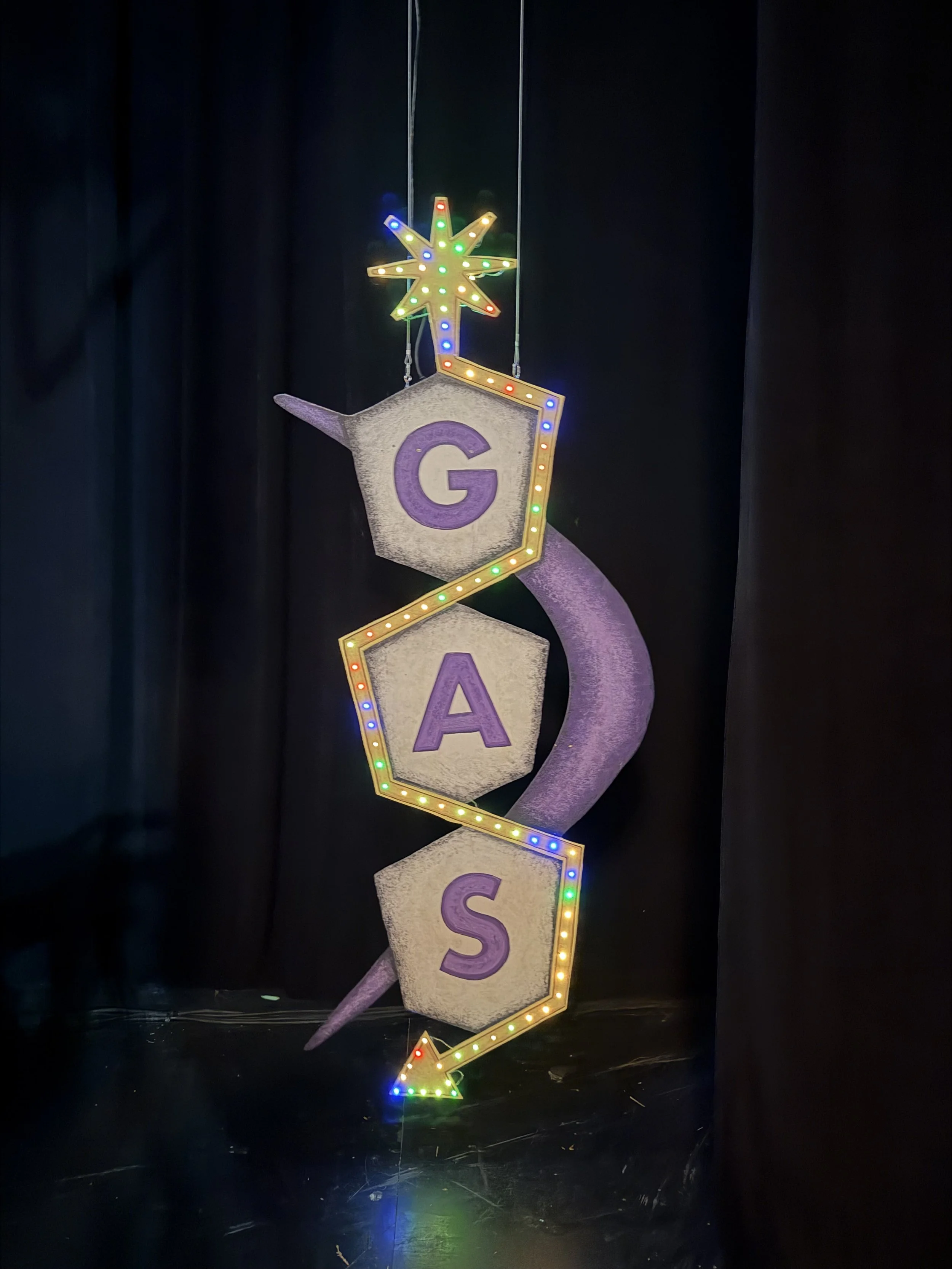 Gas Sign - Lighting and Hang Test