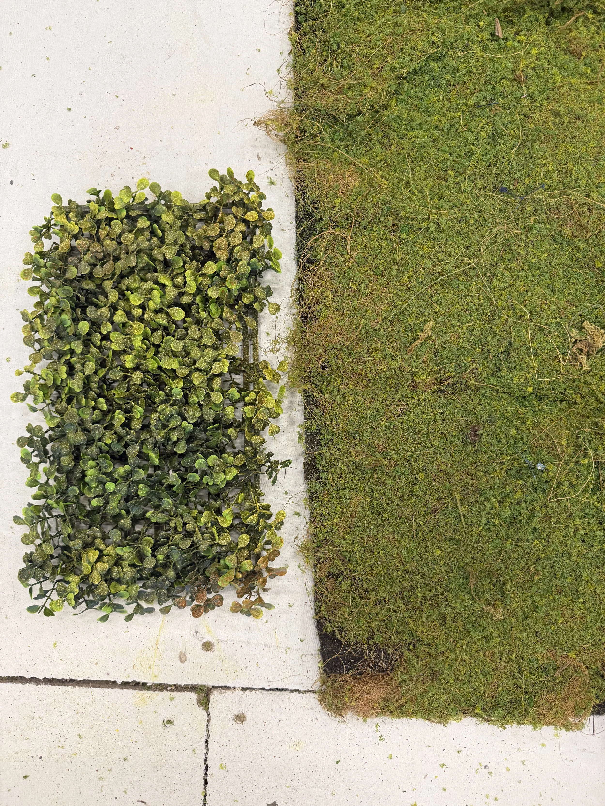 Color Matching the Greenery to the Moss