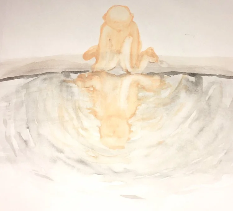 honesty - Watercolor on paper by Goldie Snow