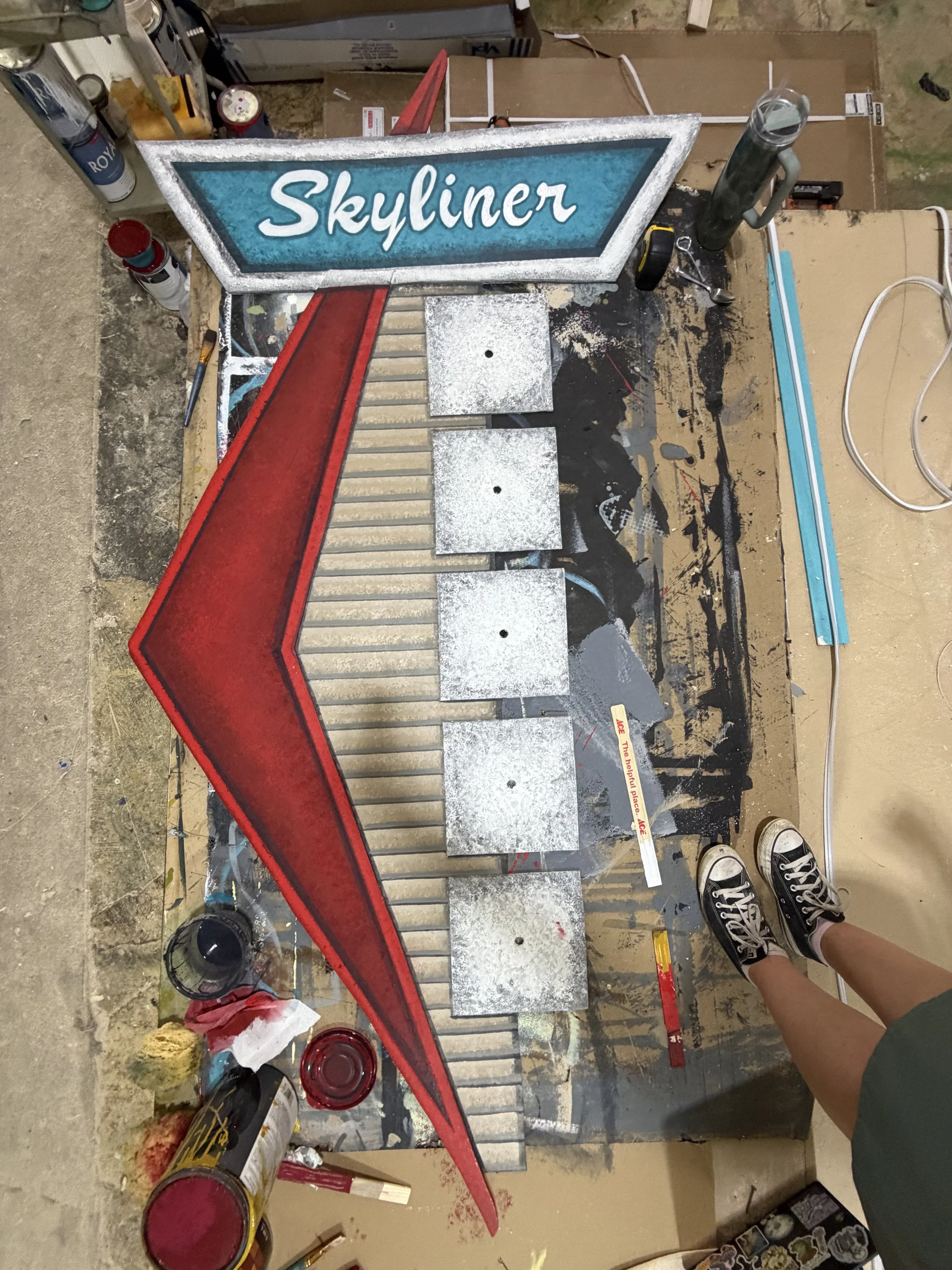 Skyliner MOTEL sign base