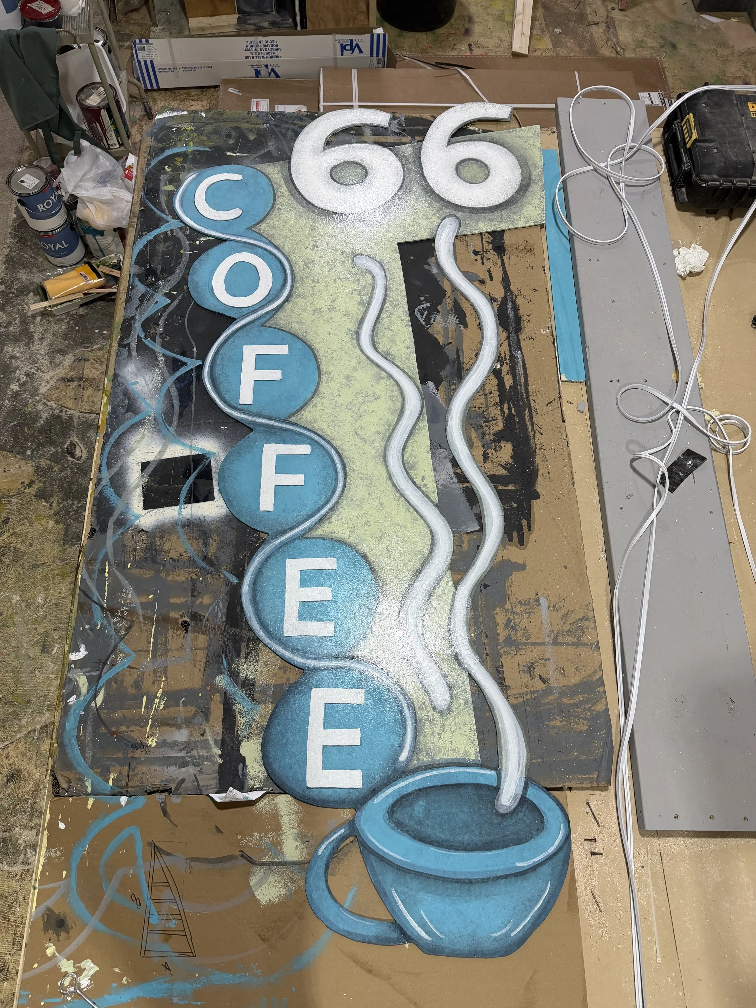 Coffee 66 Sign PreLED strips