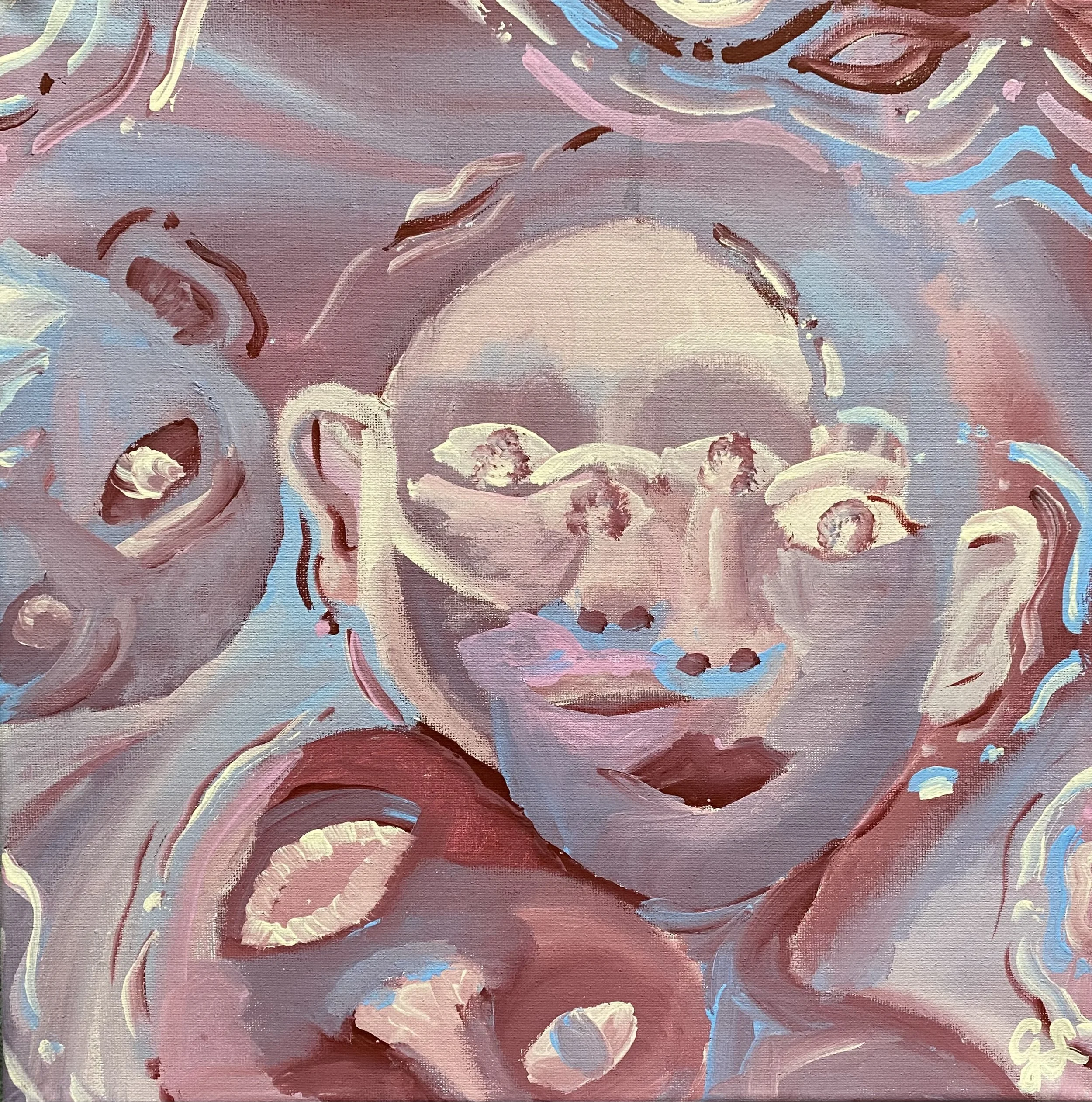 Finally Molting - Acrylic on Canvas by Goldie Snow