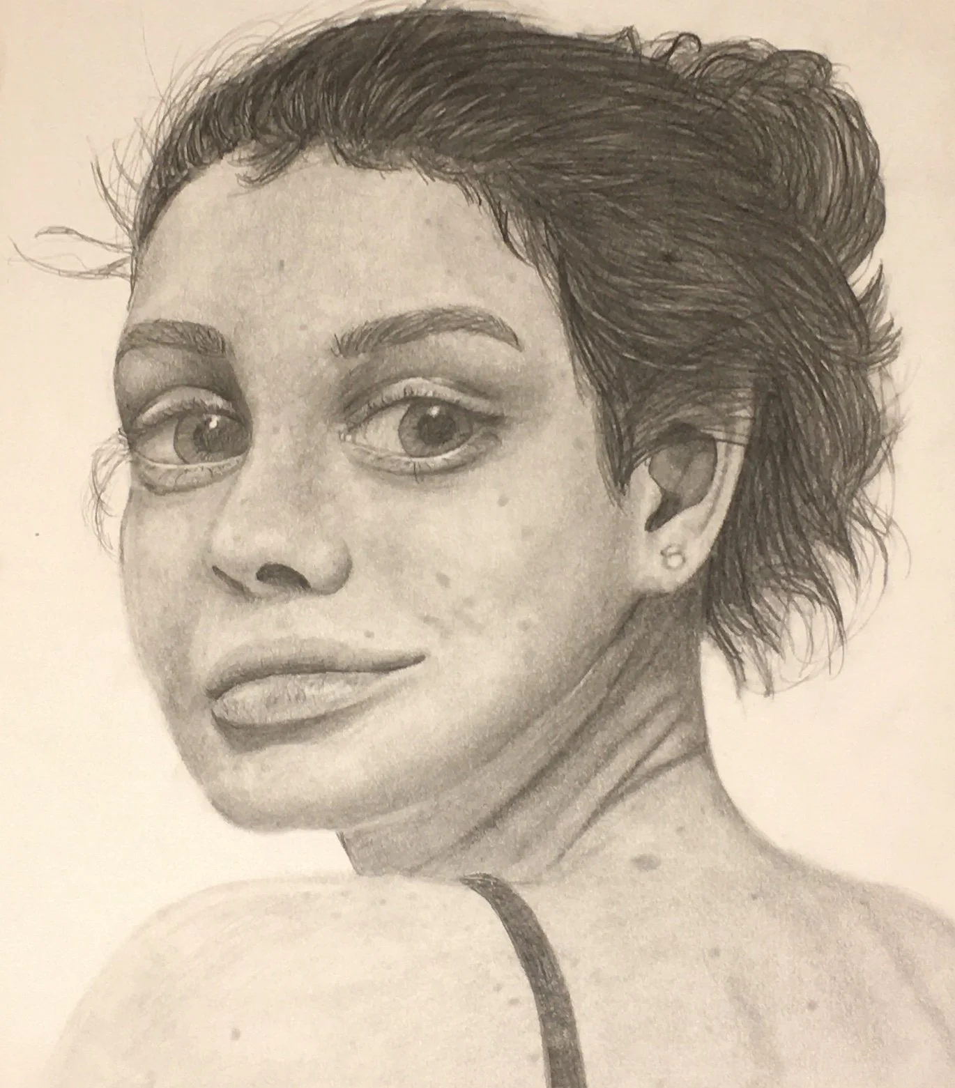 next time graphite on paper by Goldie Snow