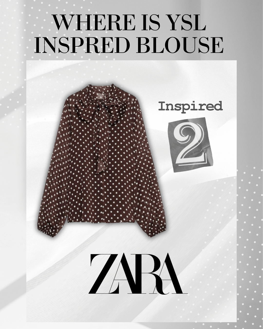 Inspired 2 Blouse from ZARA