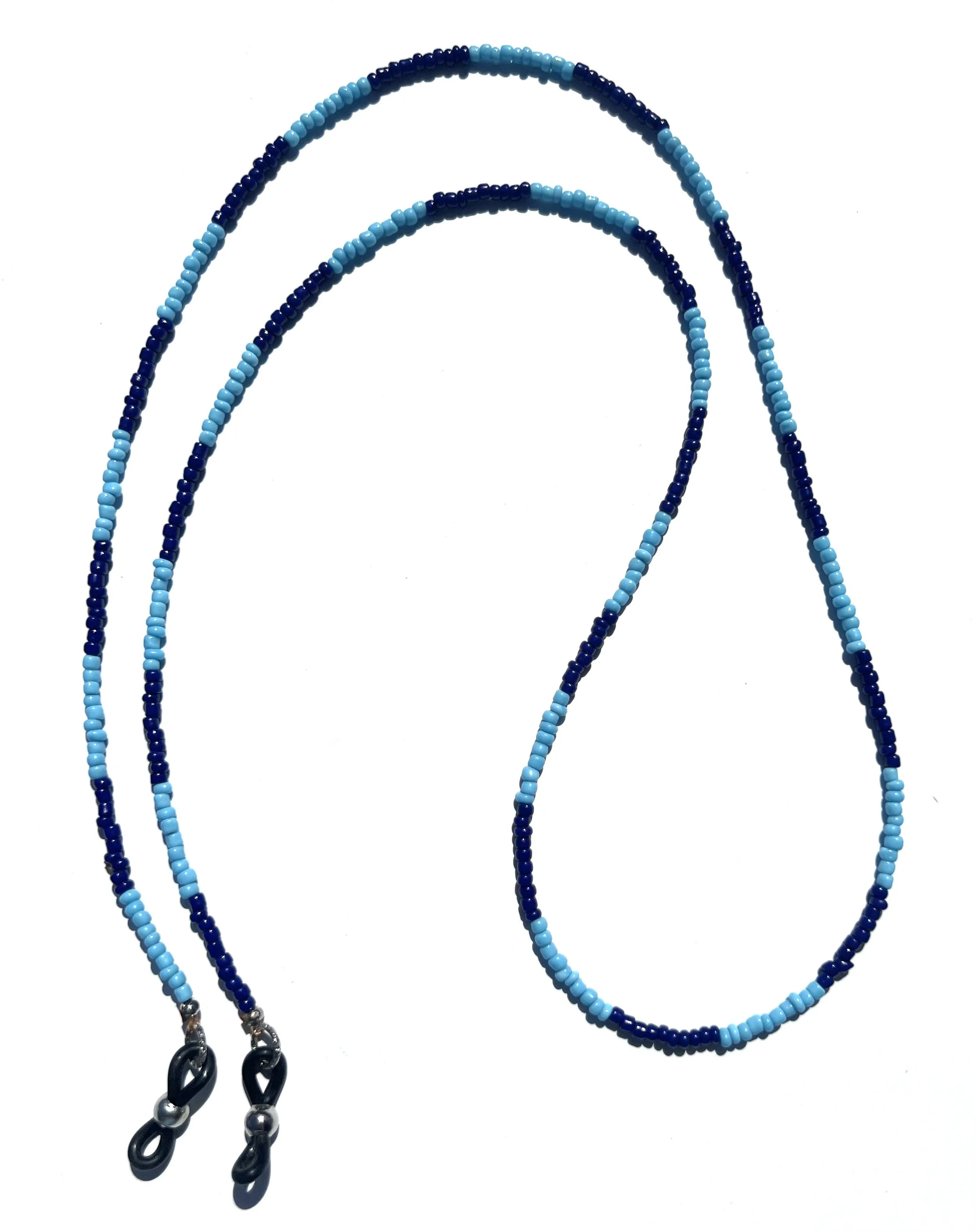 Blue Seed Bead Glasses Chain