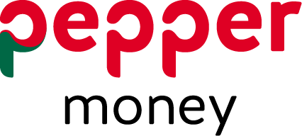 A stylized logo featuring the word 'pepper' in lowercase, with the first letter 'p' designed to resemble a green pepper and the rest of the letters in red.