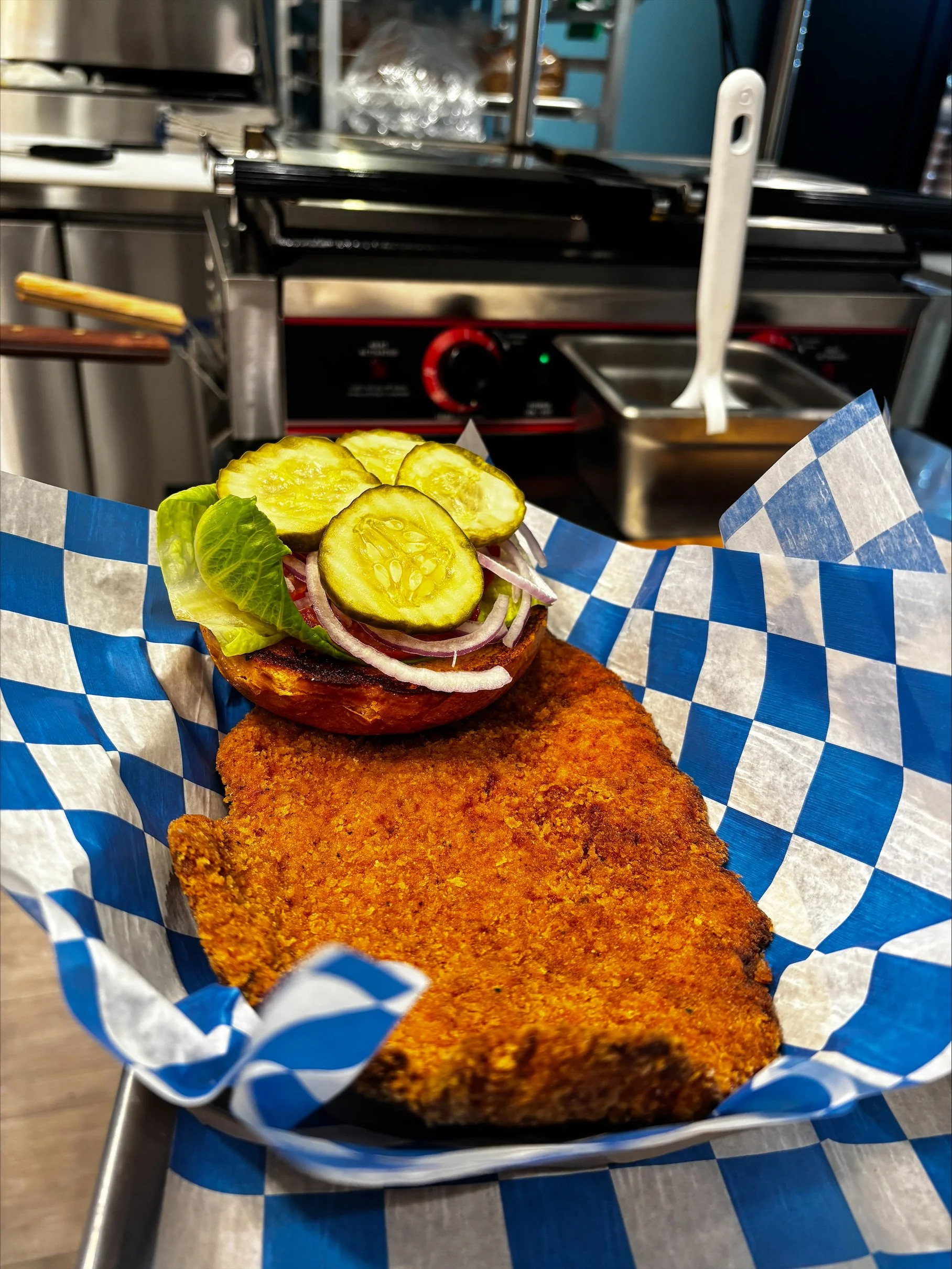 Pork Schnitzel Sandwich