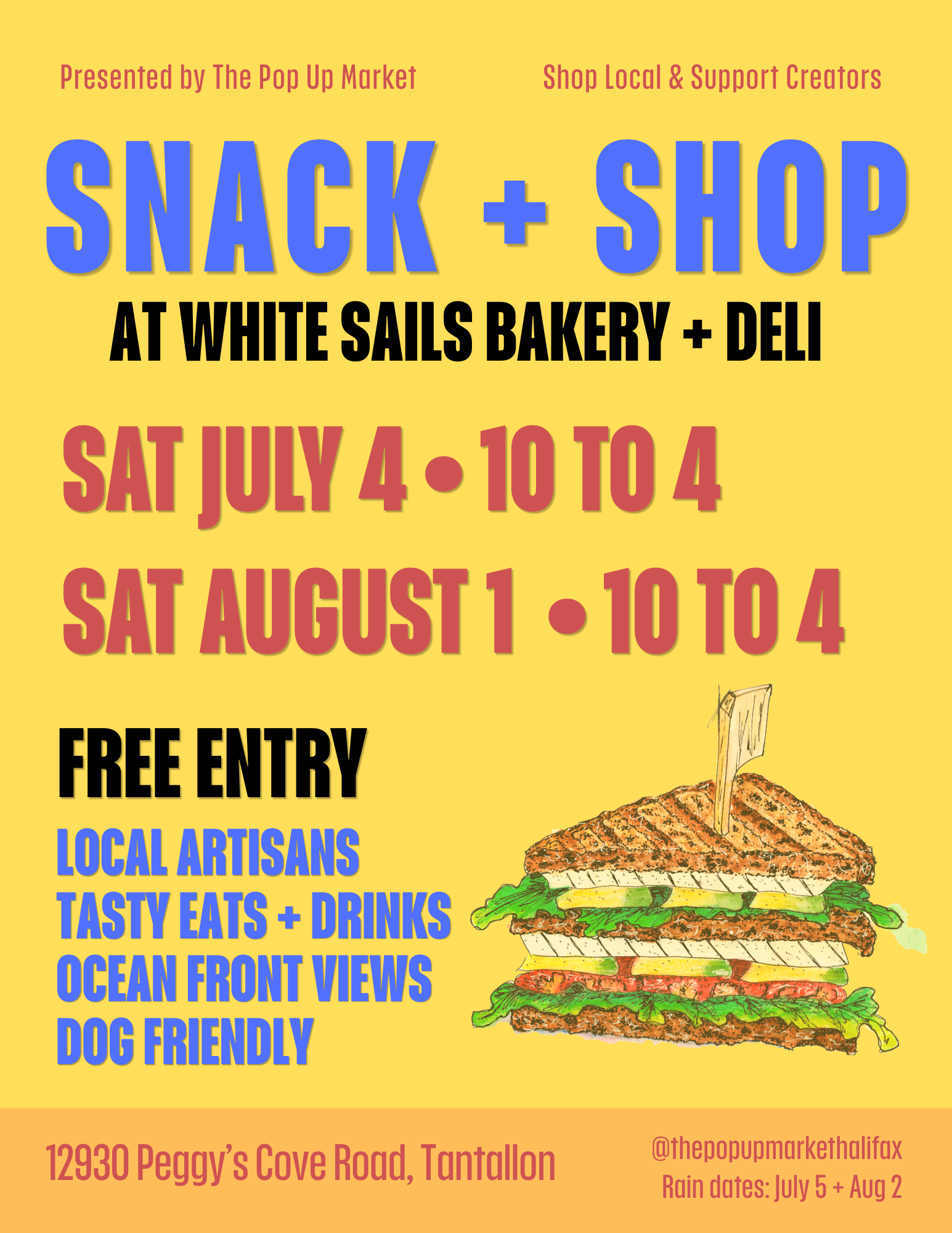 Snack + Shop @ White Sails Bakery