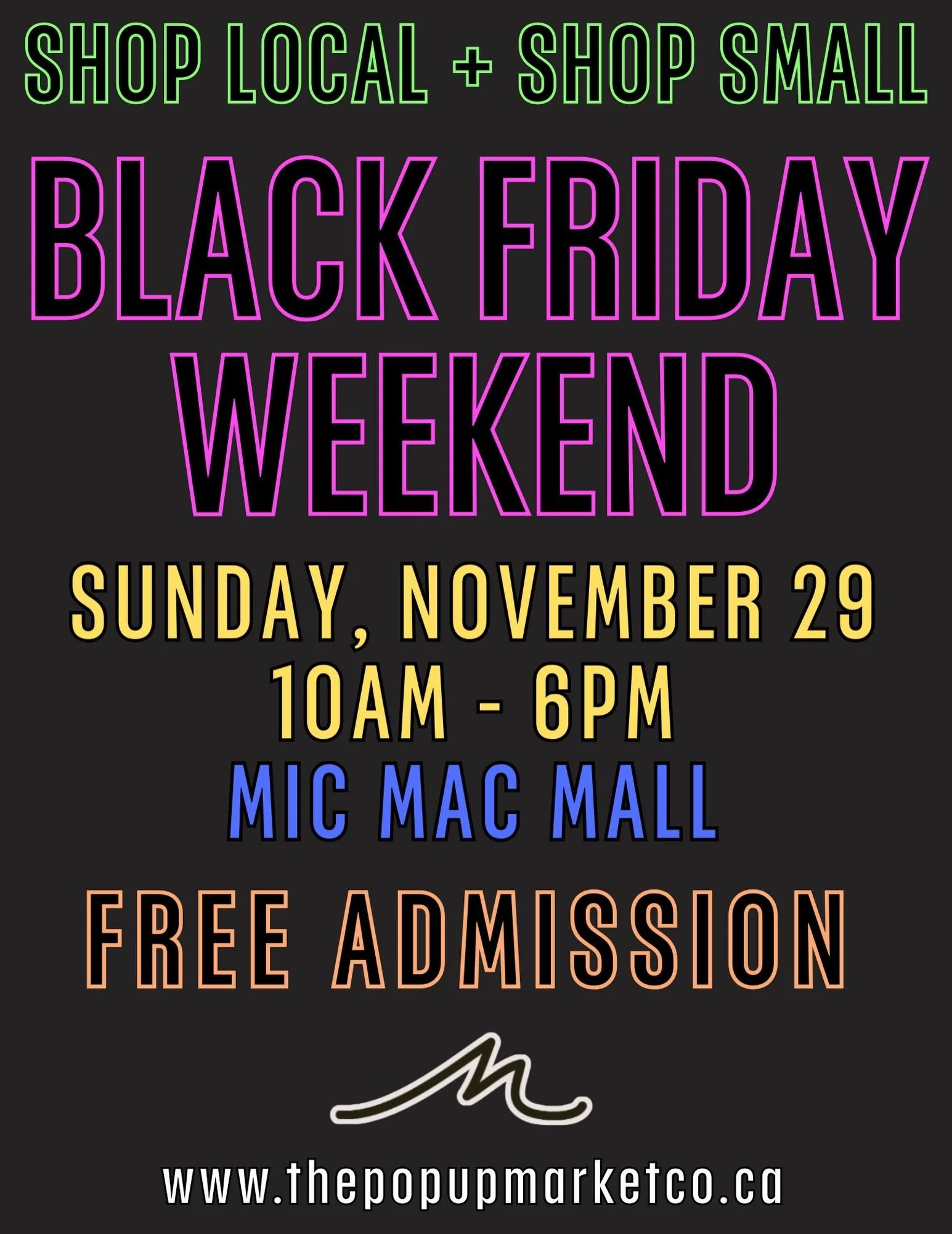 Black Friday Weekend Pop Up