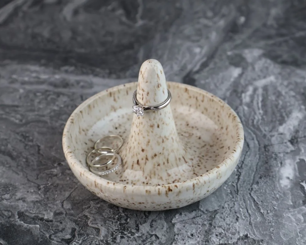 Ring Dish - White