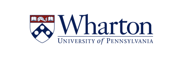 Wharton University of Pennsylvania logo with shield emblem and text